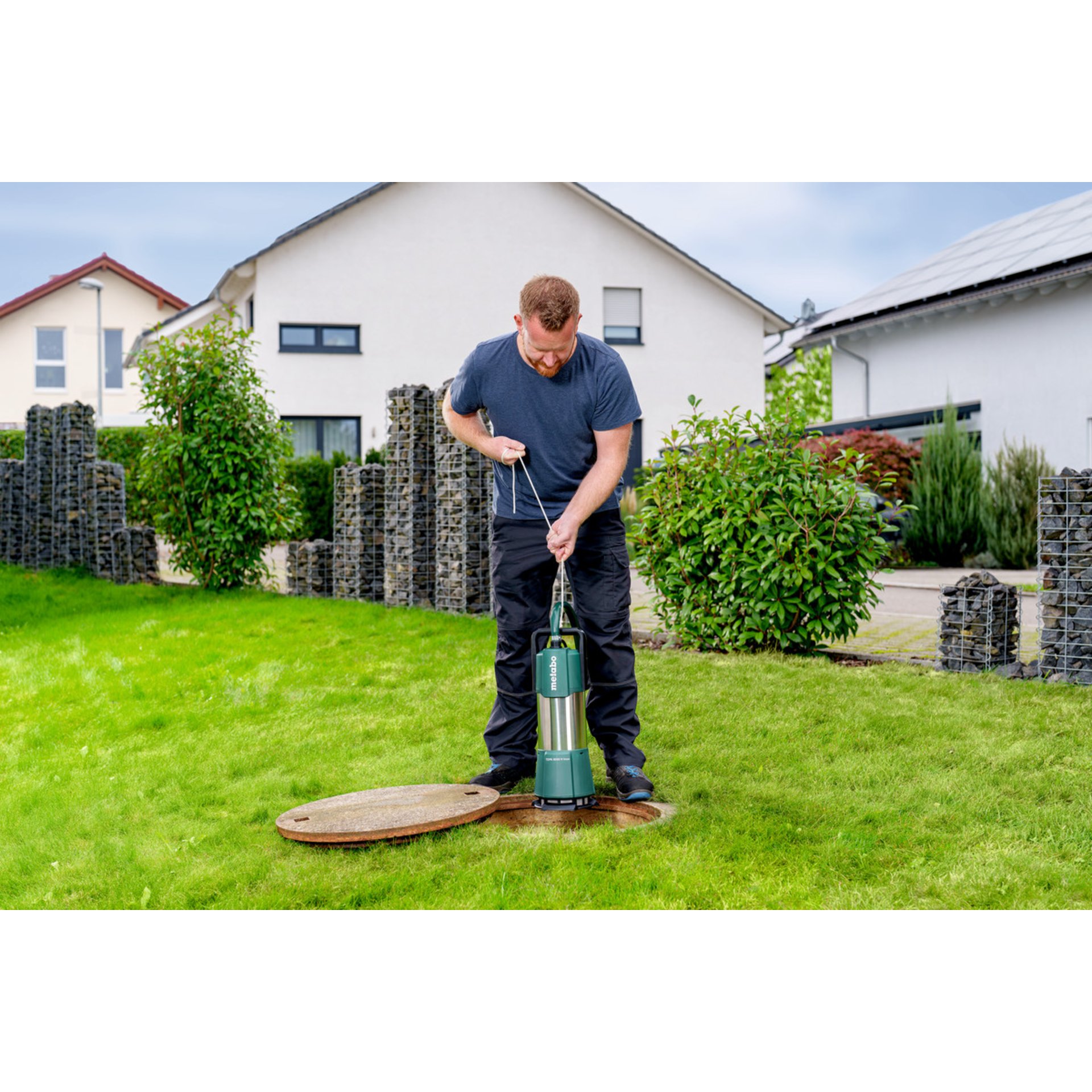 Gras, Rasen, Erwachsener, Mann, Person