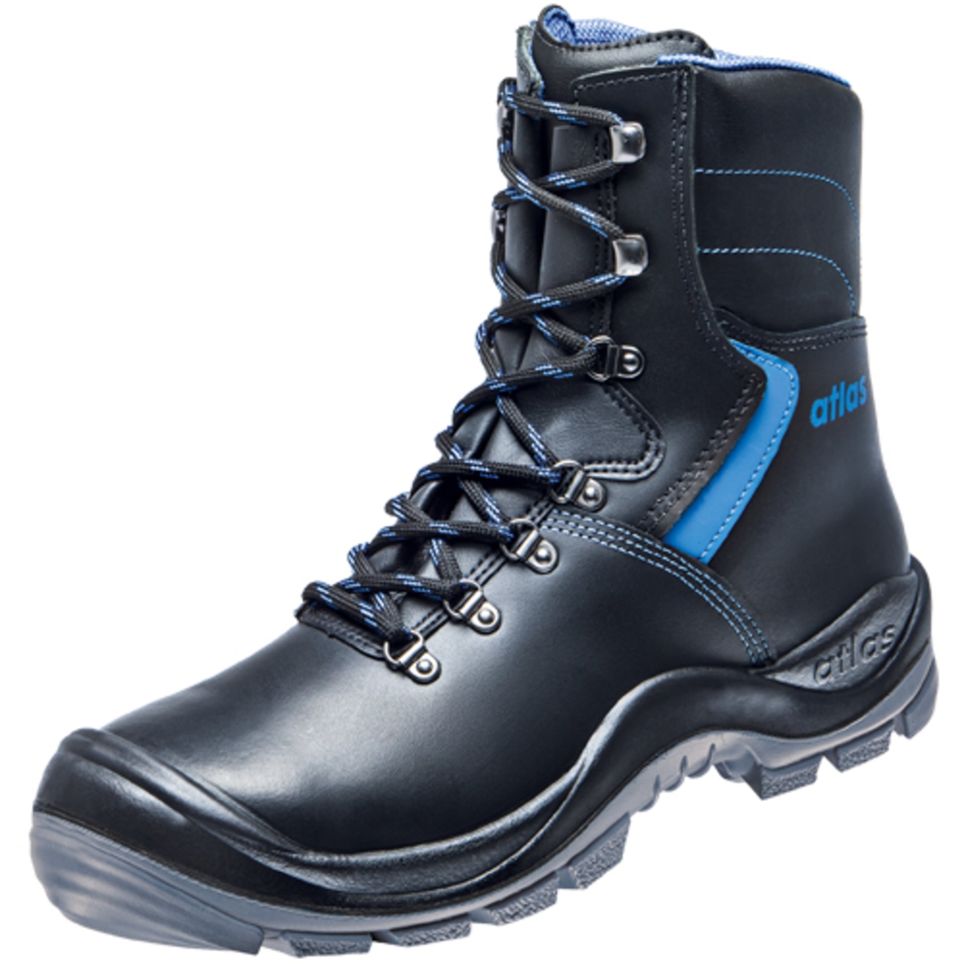 Stiefel, Schnürstiefel, Arbeitsstiefel, Gummisohle, Lederlook