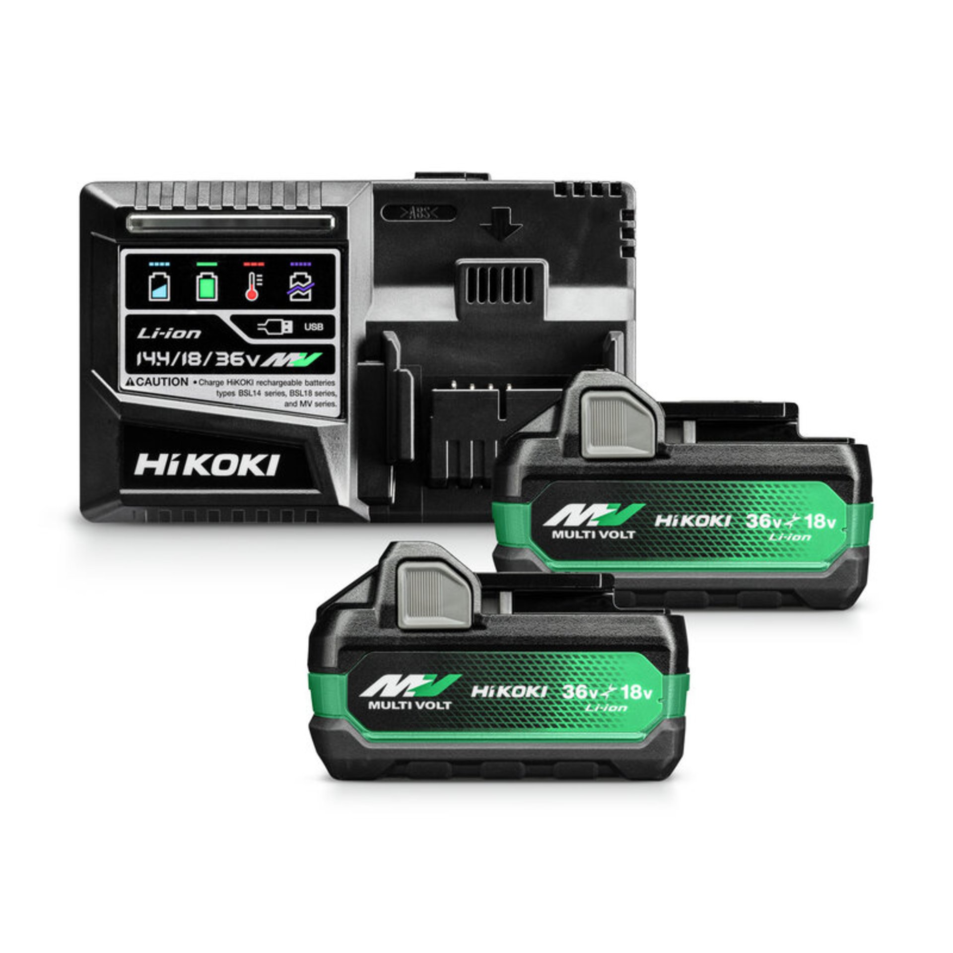 Set 2x MULTI VOLT Akkupack BSL36A18X (36V/18V - 2,5Ah/5,0Ah) und Ladegerät UC18YSL3