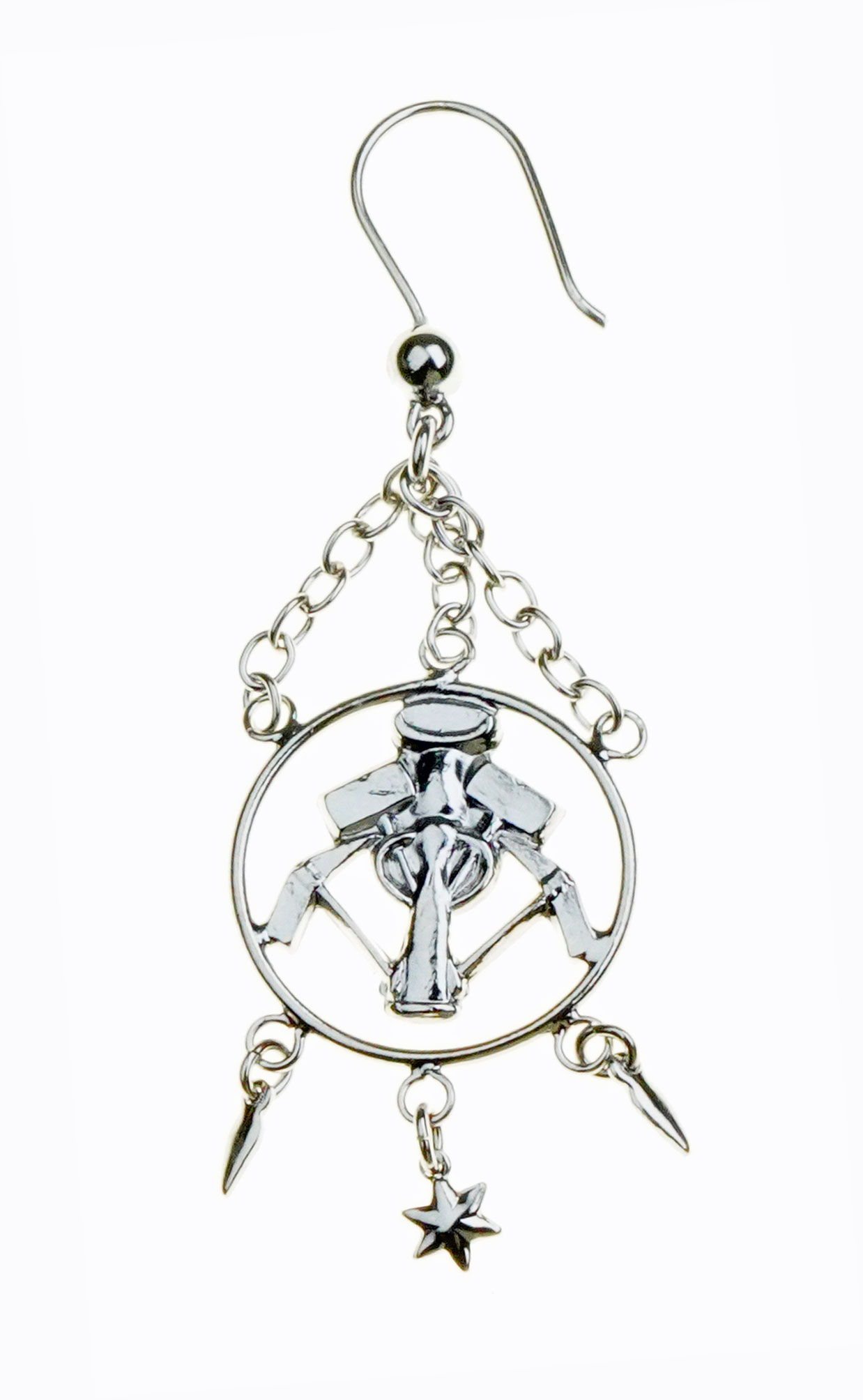 Steinsetzer Ohrschmuck, hochwertig rhodiniert in Etui