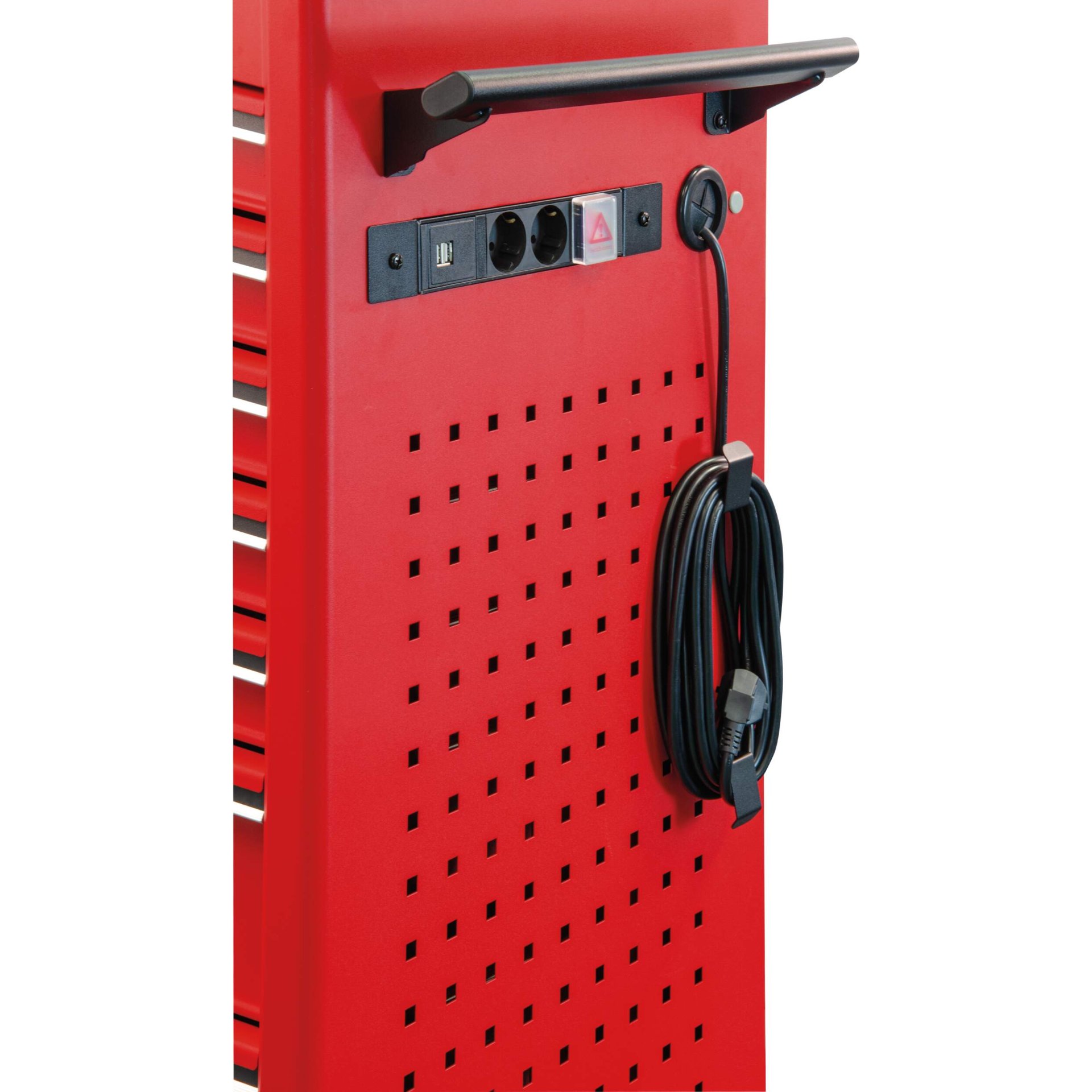 Schrank, Steckdosenleiste, Netzanschluss, Kabel, Halterung