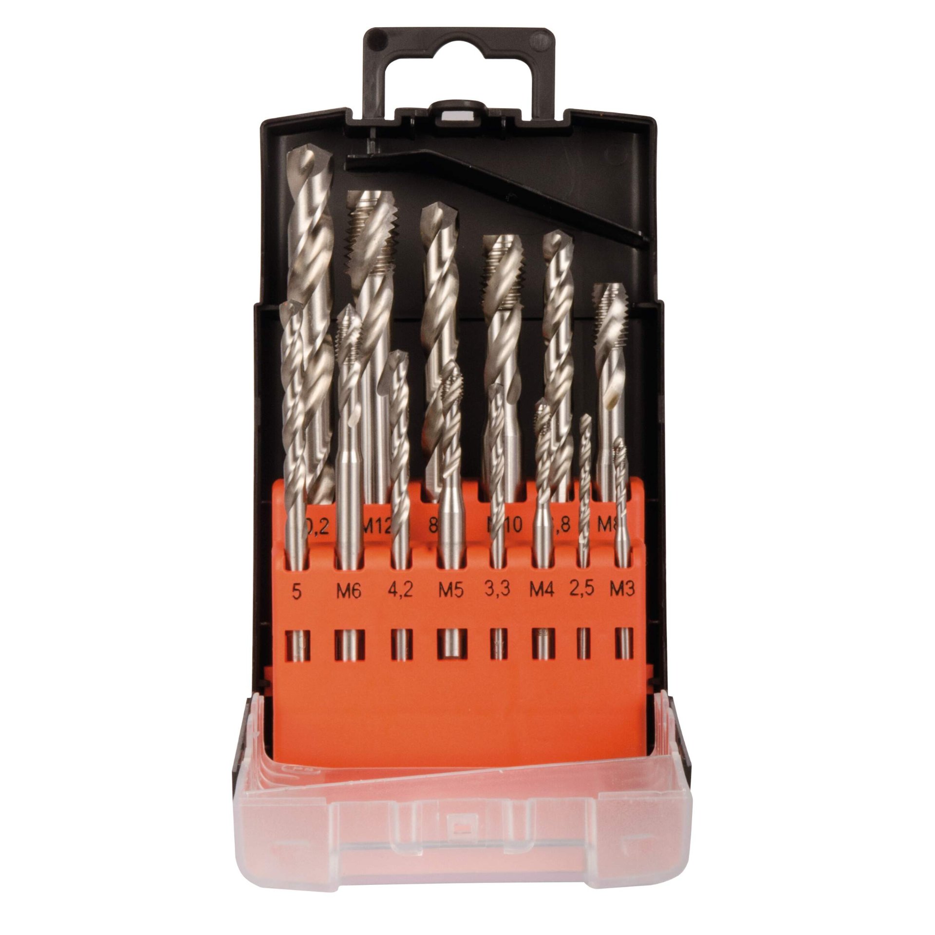 Bohrerset, Schraubbohrer, Schaftbohrer, Metallbohrer, Koffer-Set