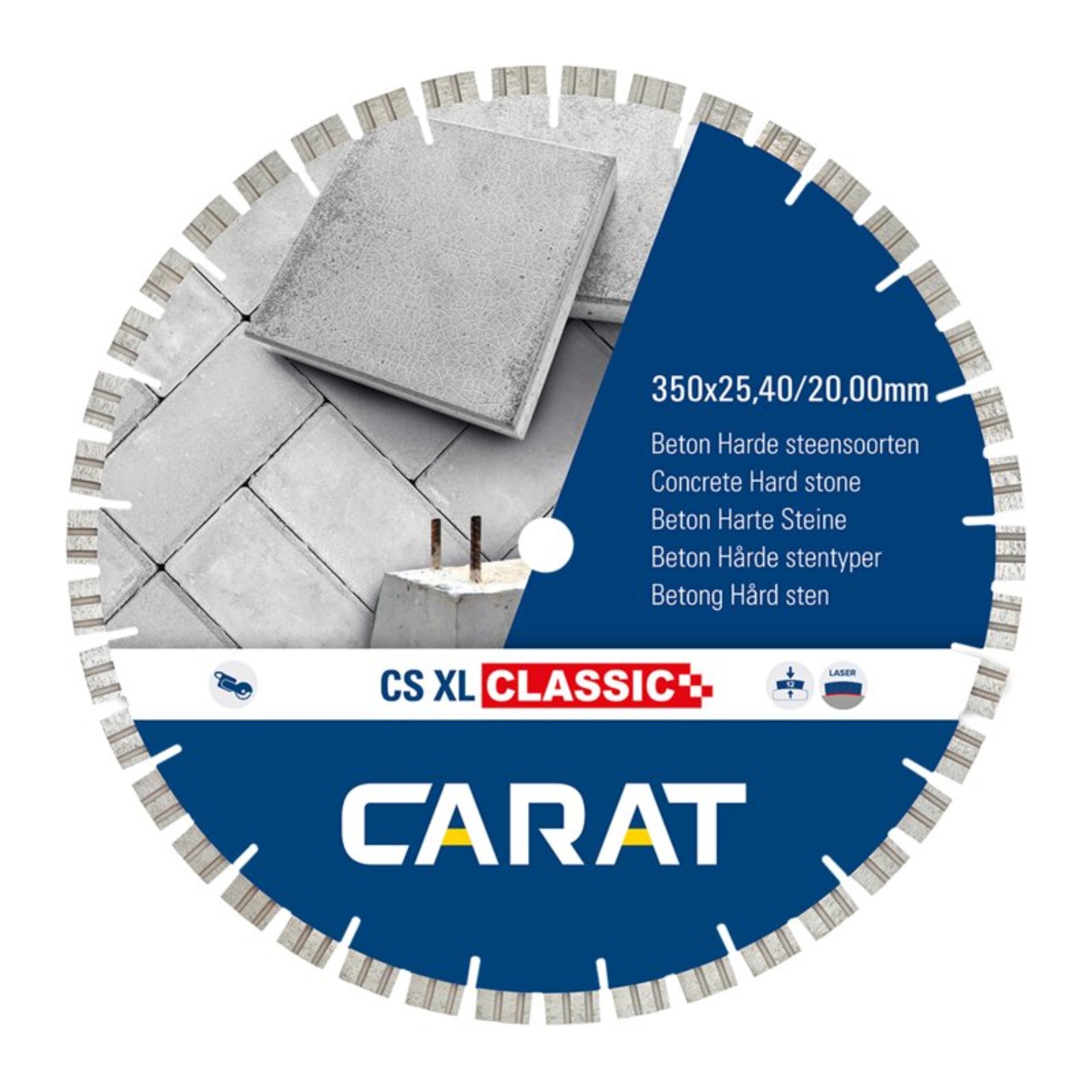 Carat Diamantscheibe  Ø350x25.40/20.00MM