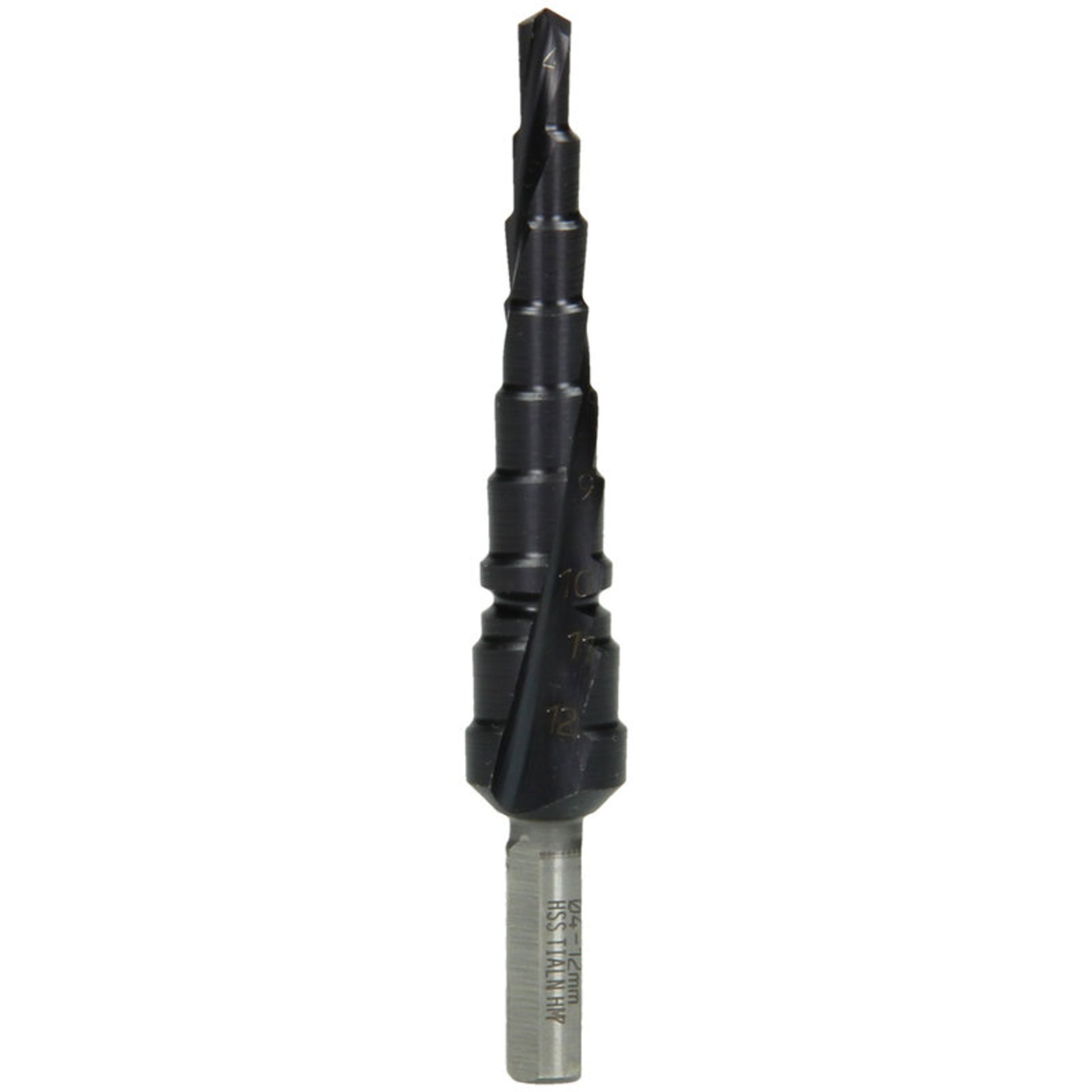 Stufenbohrer HSS TiAIN, Spiralnut