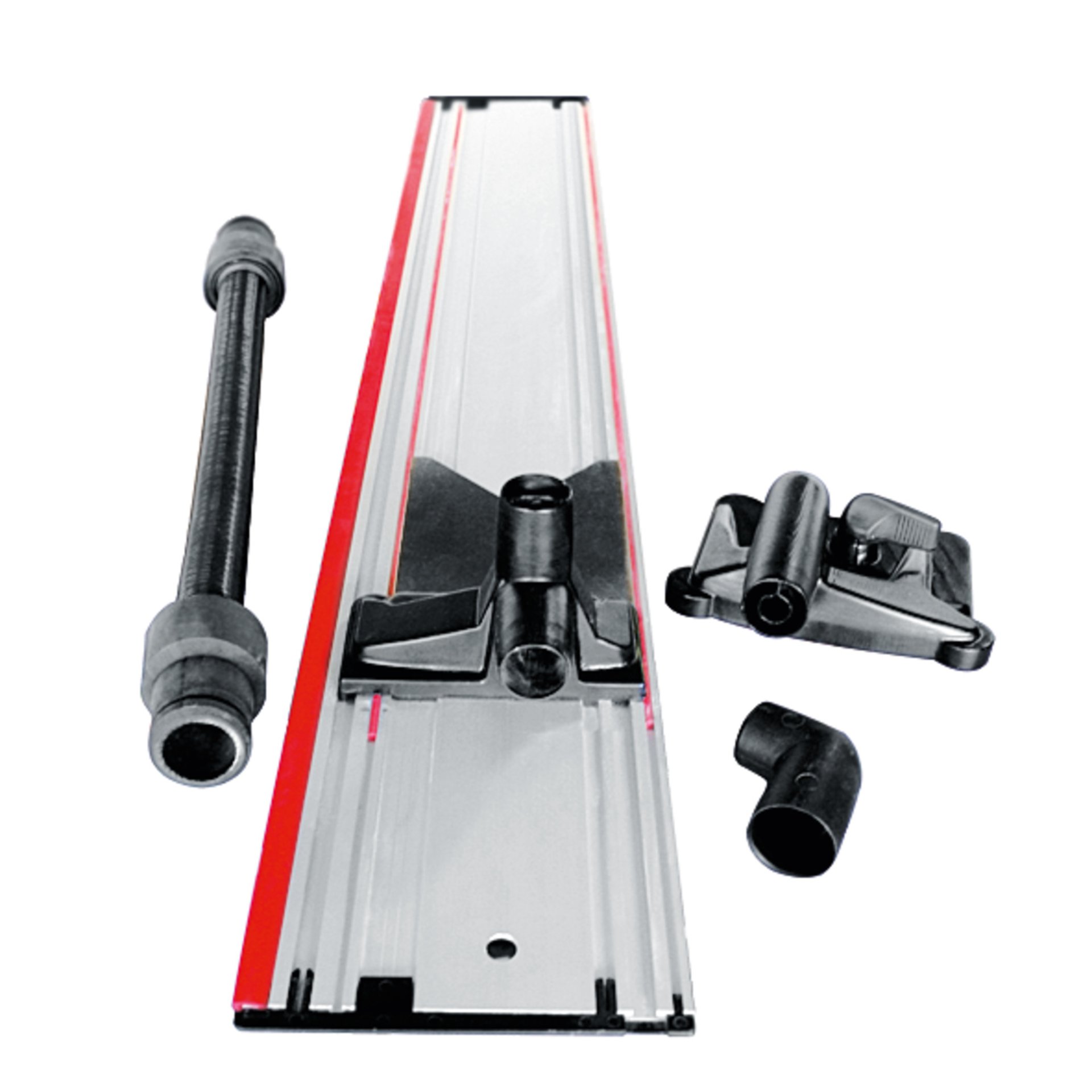Mafell Saug-Spann-System Aerofix  F-AF 1, mit 1,3 m Schiene, Adapter für oben und unten, Flexschlauch