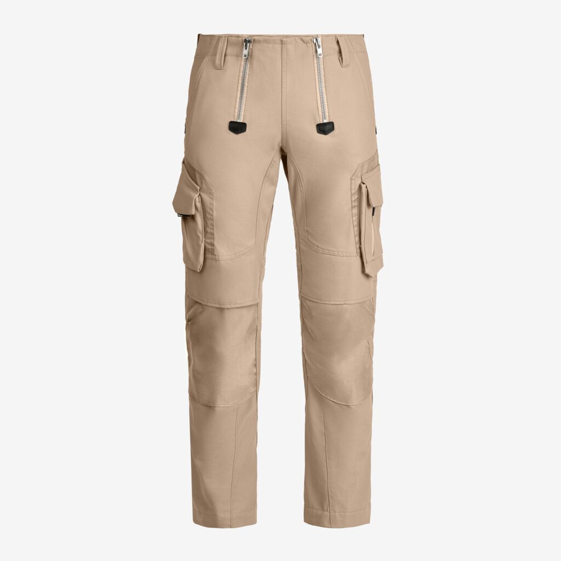 Hose, Cargo-Hose, Beige, Tasche, Reißverschluss
