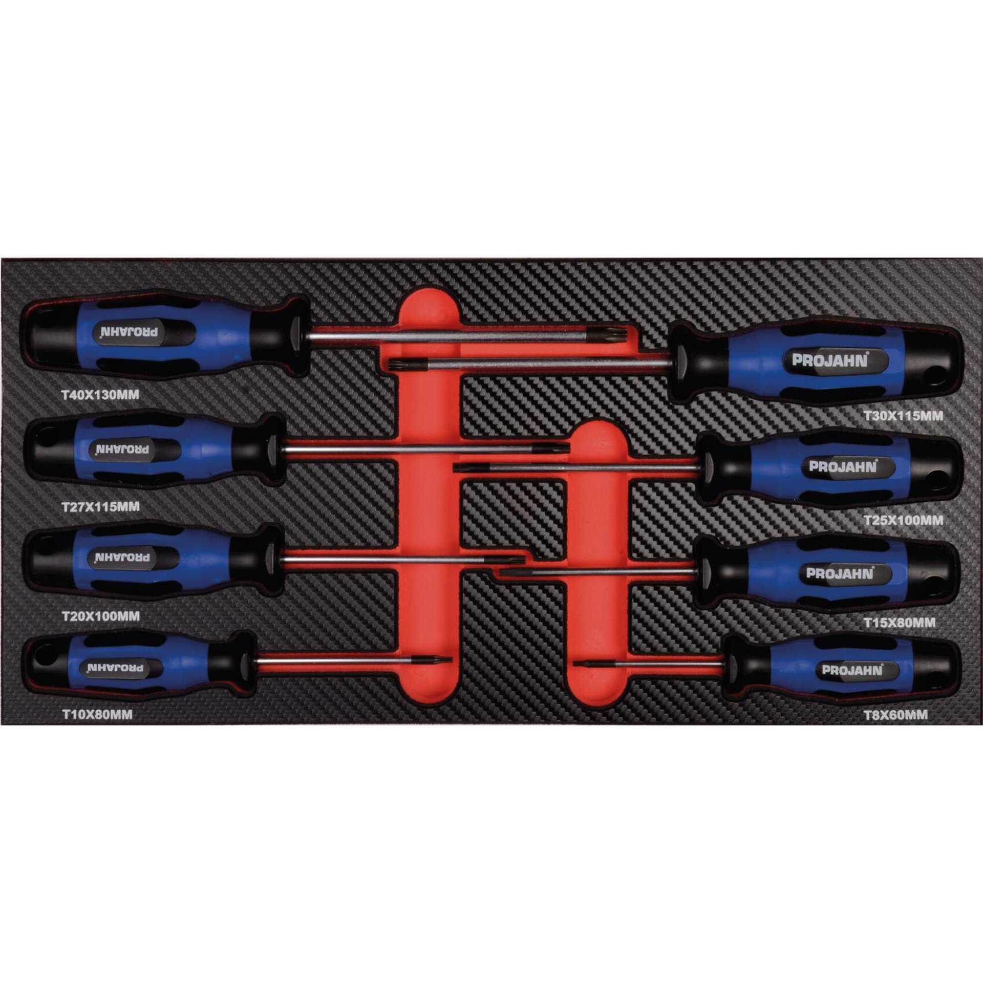 Schraubendreher-Satz, Schraubendreher, Kunststoffgriff, Kastenschlitz, Metallschrauben