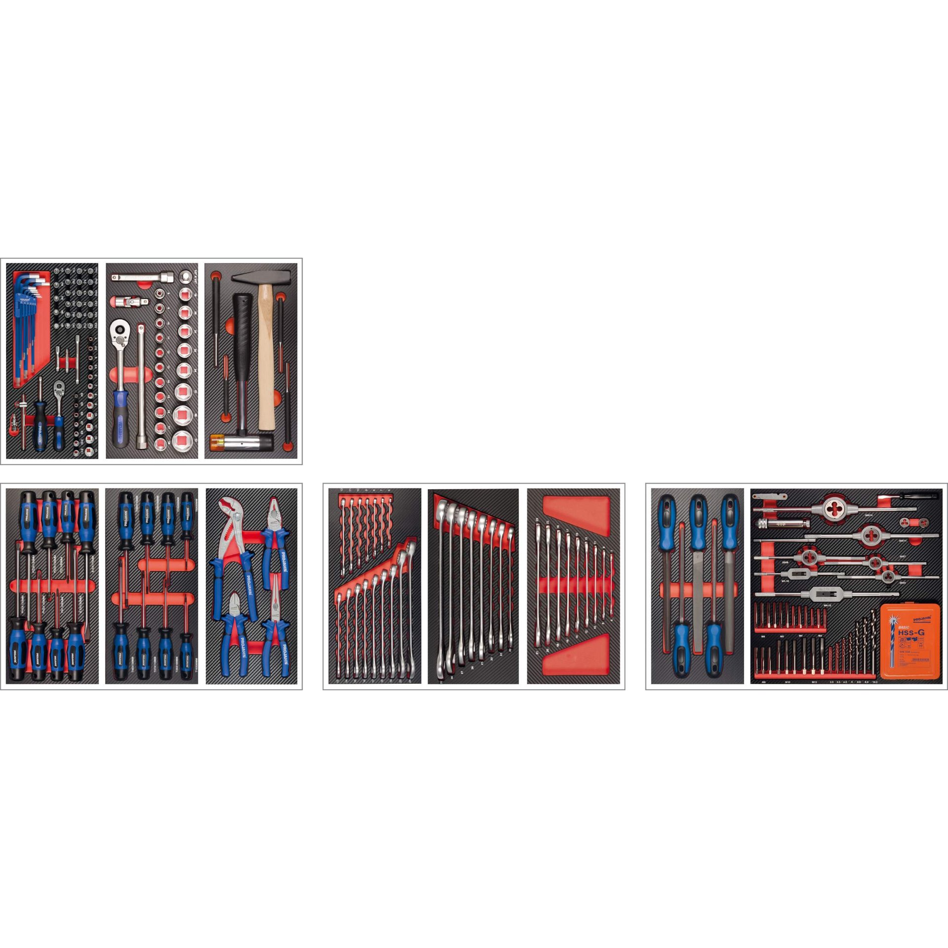 Werkzeugkasten, Schraubendreher, Bit-Satz, Nusskasten, Handwerkzeug