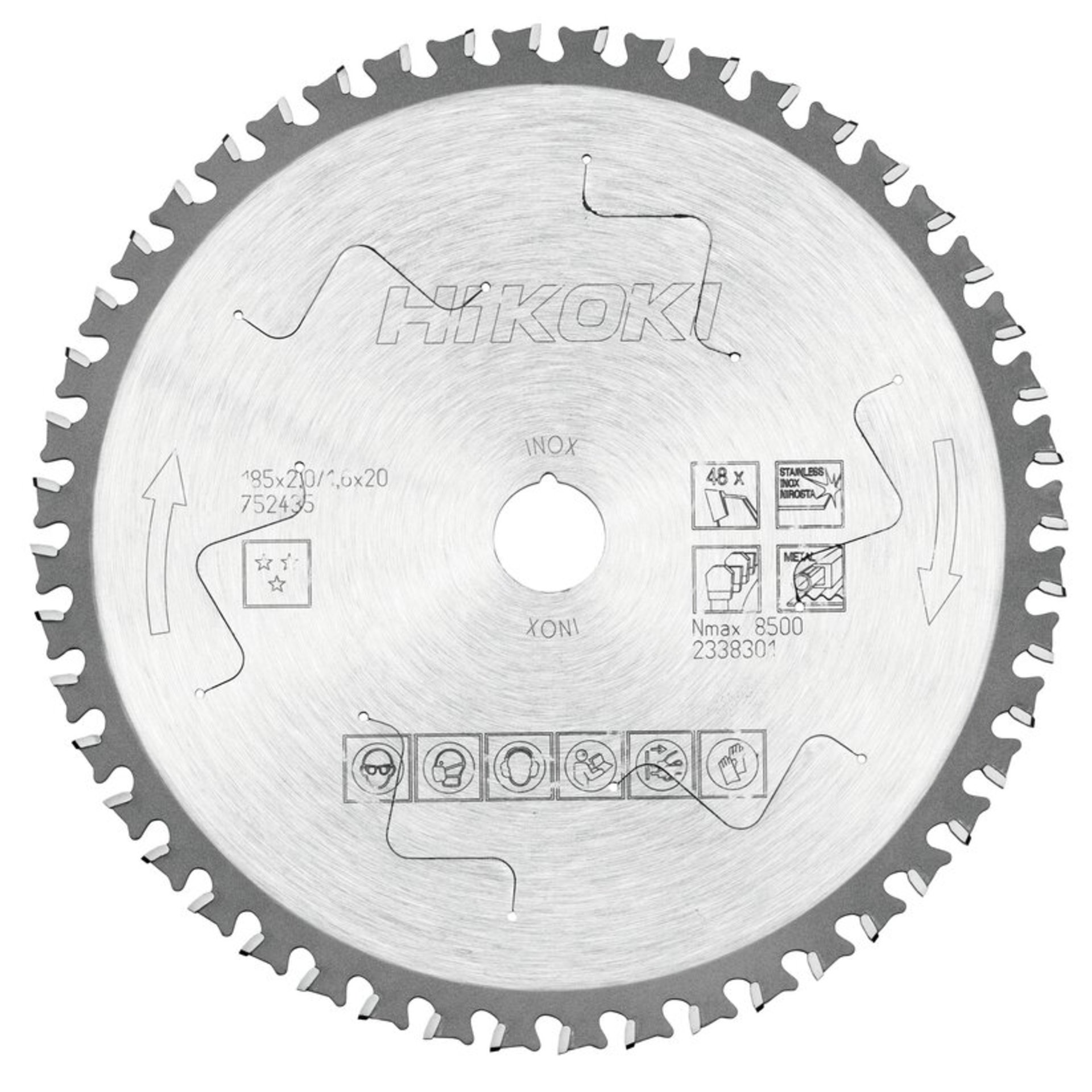 Hikoki Cermet Kreissägeblatt INOX 185x20 Z48 Trapez- / Flachzahn Elektronik, Hardware, Computerausrüstung, Maschine, Rad