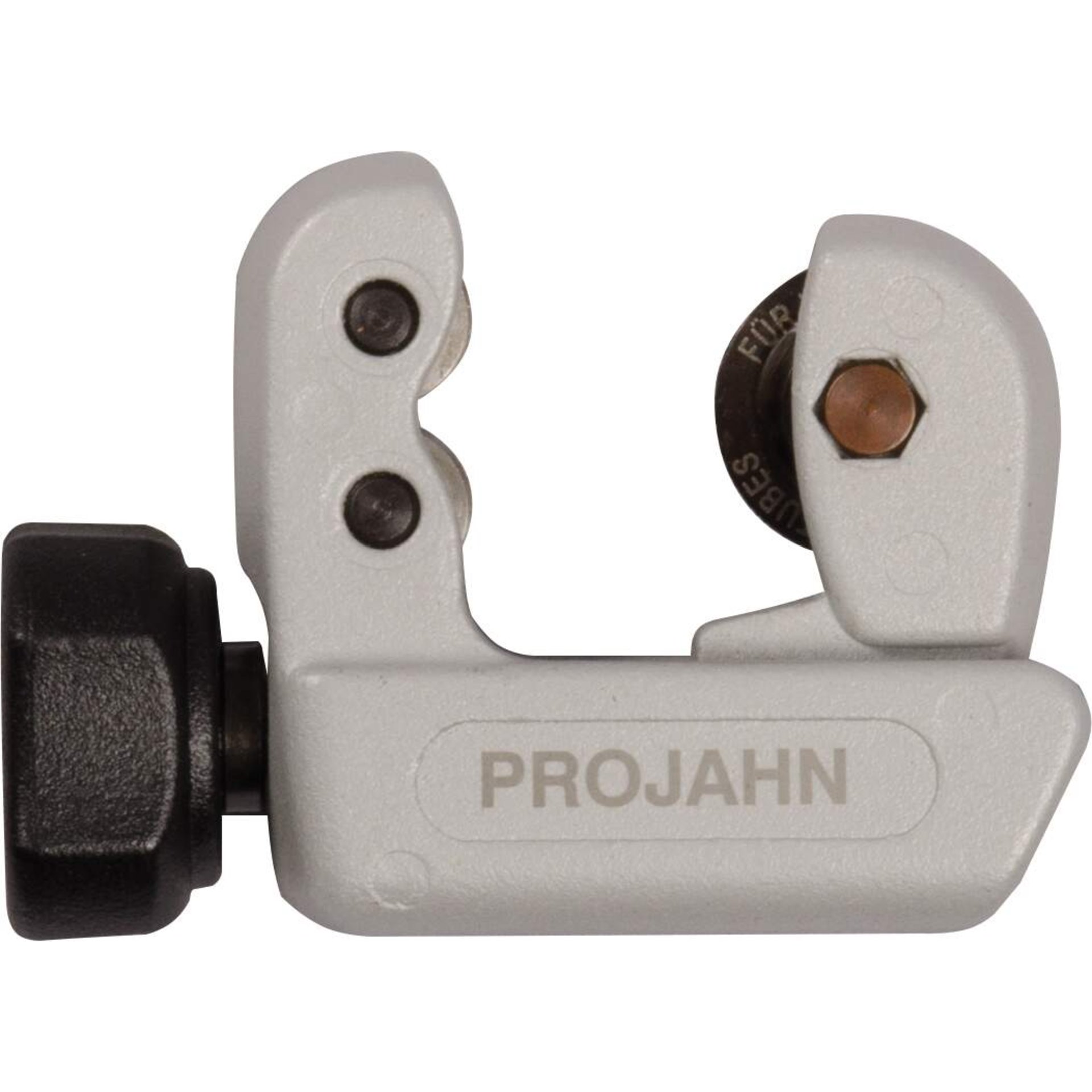Klemmbacke, Sicherungsclip, Marke Projahn, Gehäuse grau, Einstellknopf