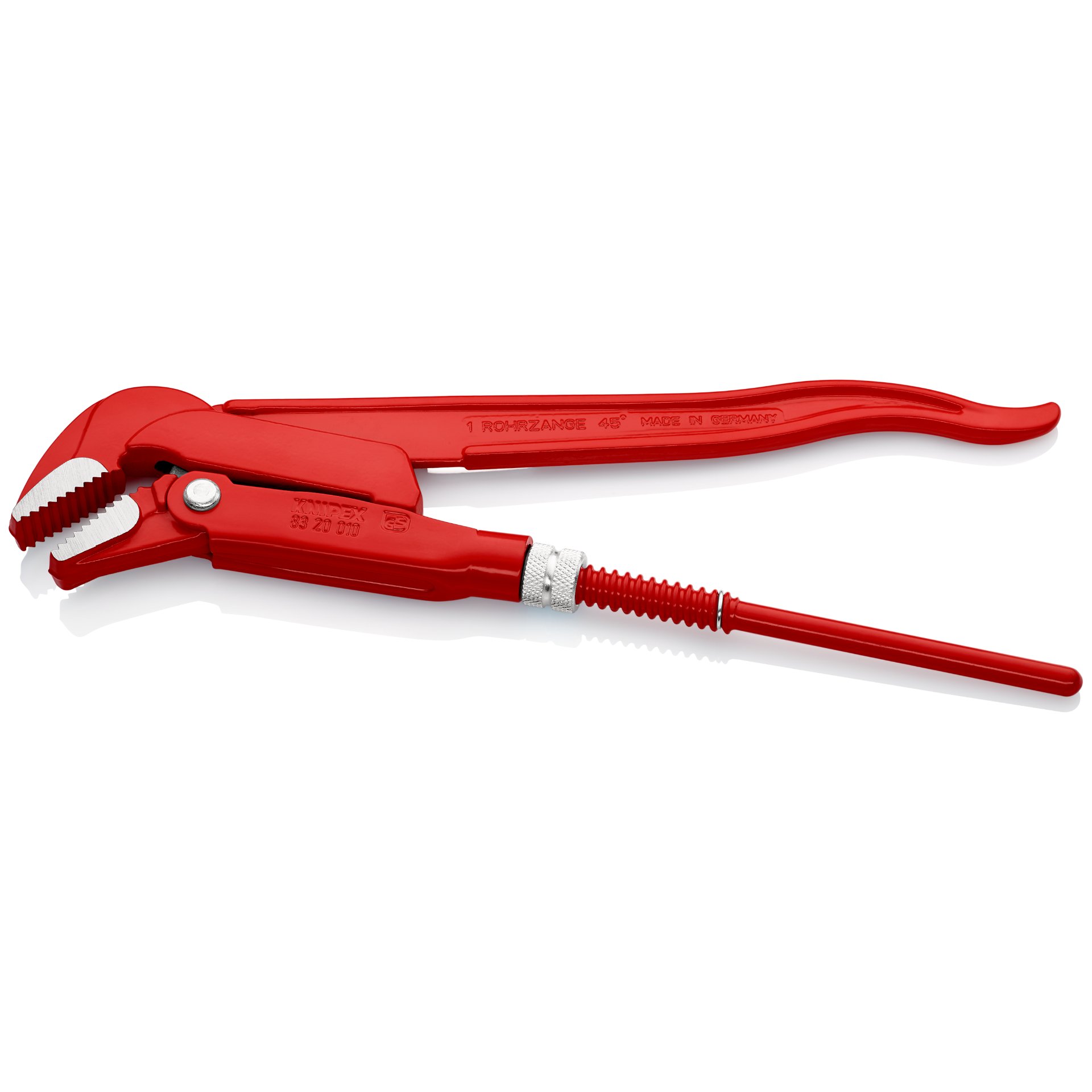 KNIPEX 83 20 010 Rohrzange 45° rot pulverbeschichtet 320 mm