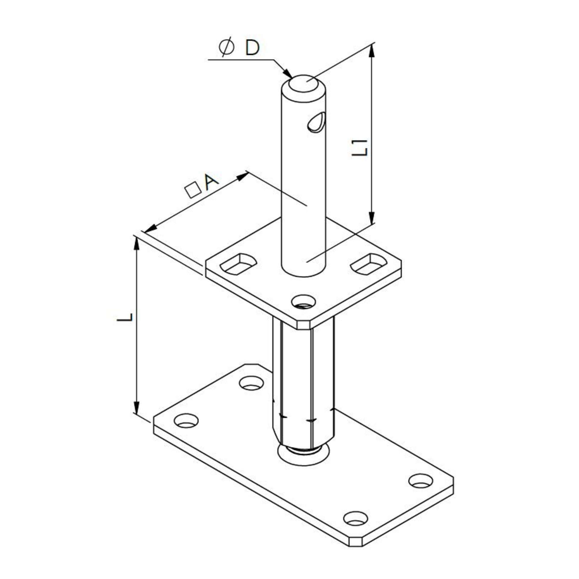 halterung, winkelmontage, bauteil, stahlrohr, bodenklemme