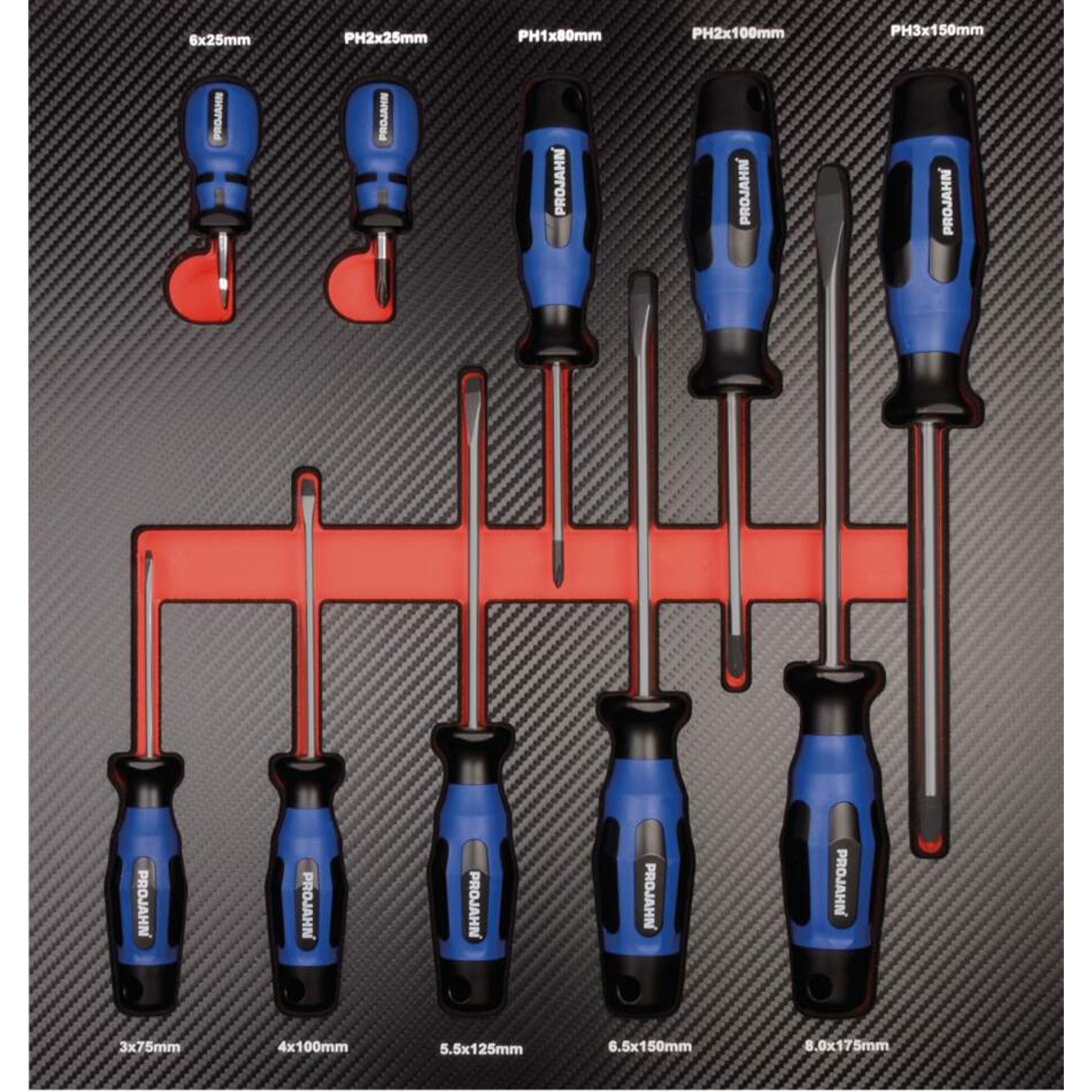 Schraubendreher, Versionen-Set, Schraubenzieher, Kreuzschlitz, Flachschlitz
