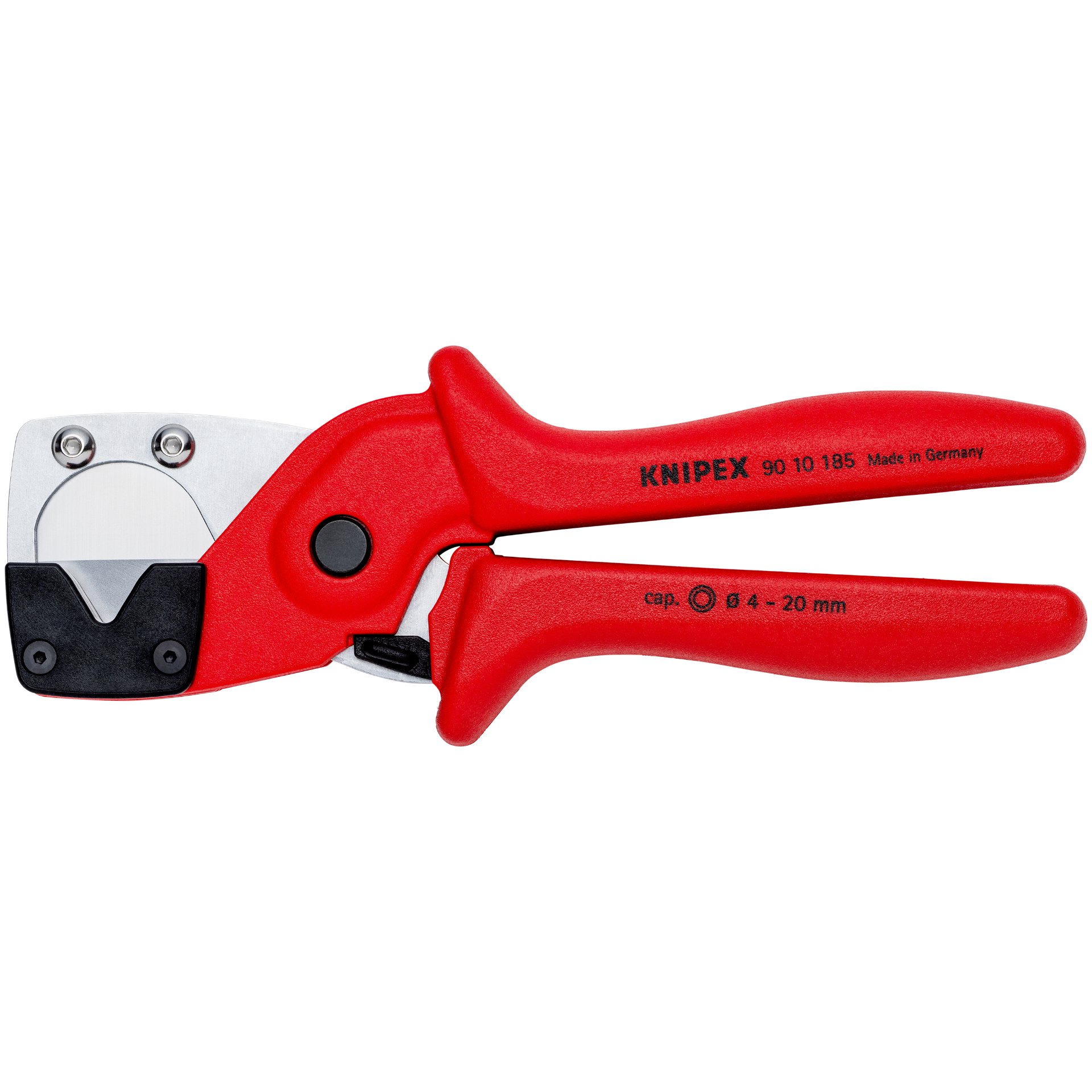 KNIPEX 90 10 185 Rohrschneider für Mehrschicht- und Pneumatikschläuche aus zähem, glasfaserverstärktem Kunststoff 185 mm