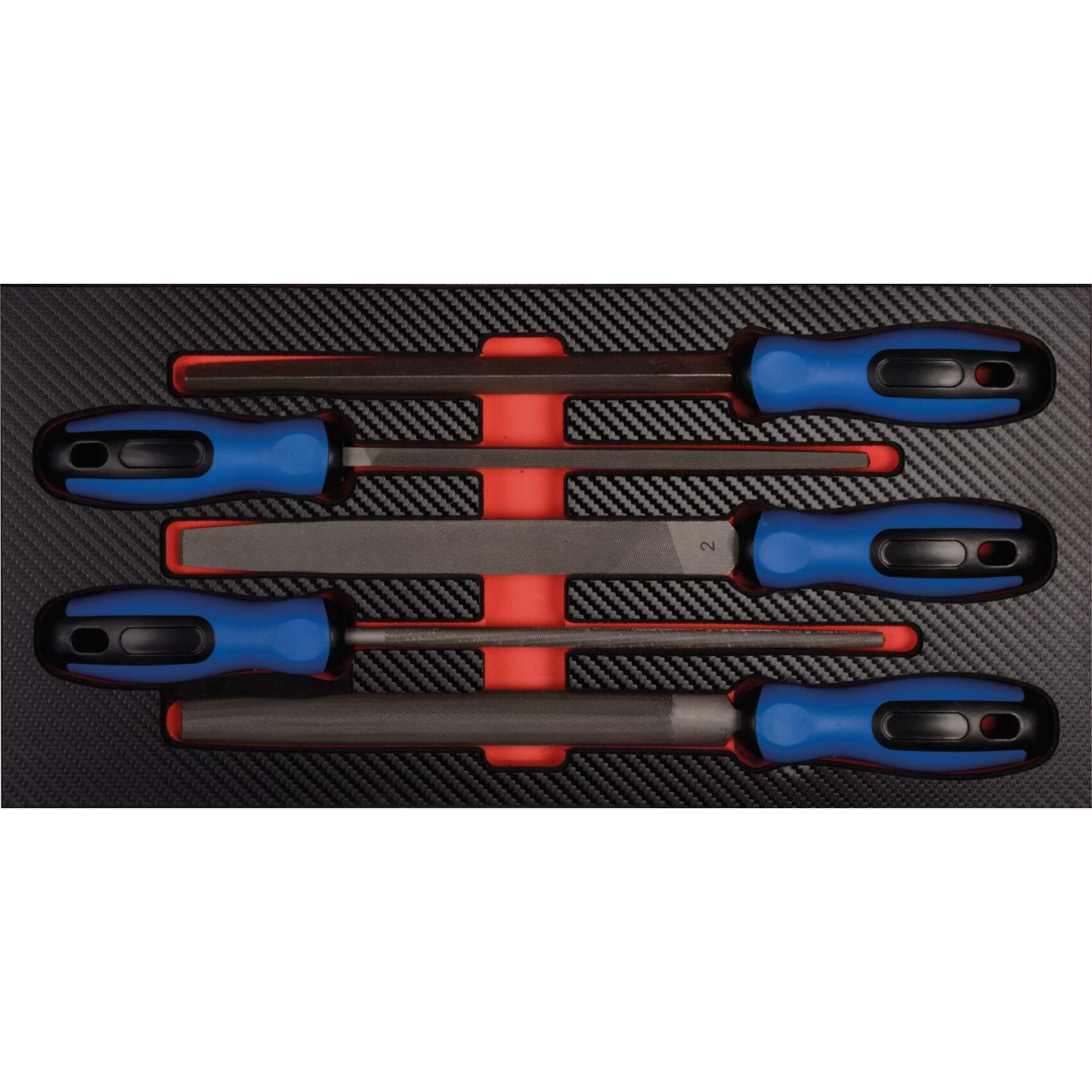 Multitool, Schraubendreher, Ratsche, blaue-Griffe, rote-Rail