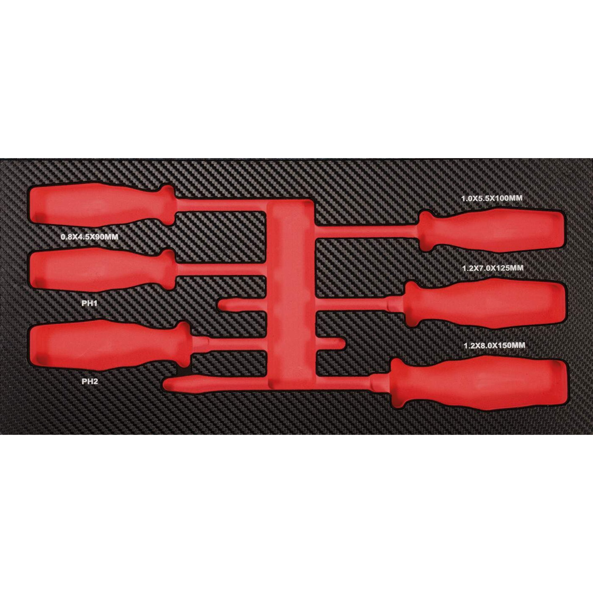 Schraubendreher-Set, Schraubendreher, Kunststoffgriff, Satz-Schraubendreher, Rot