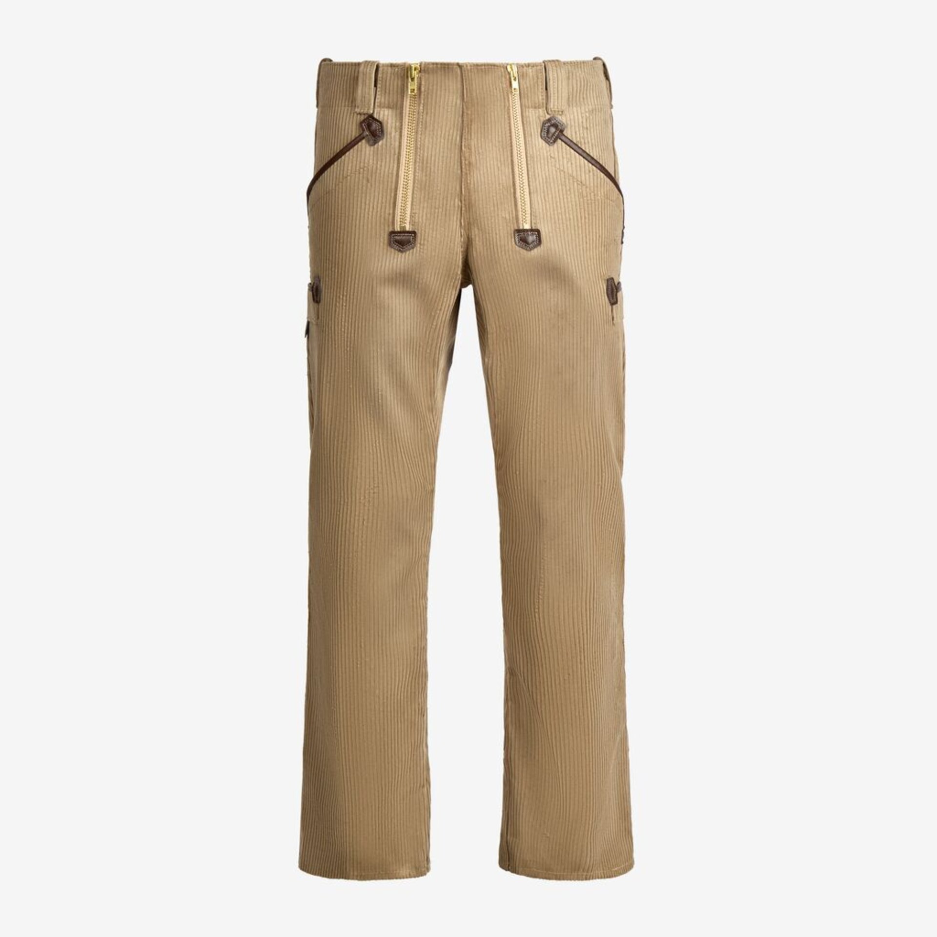 corduroy, Hose, Beige, Taschen, Reißverschluss