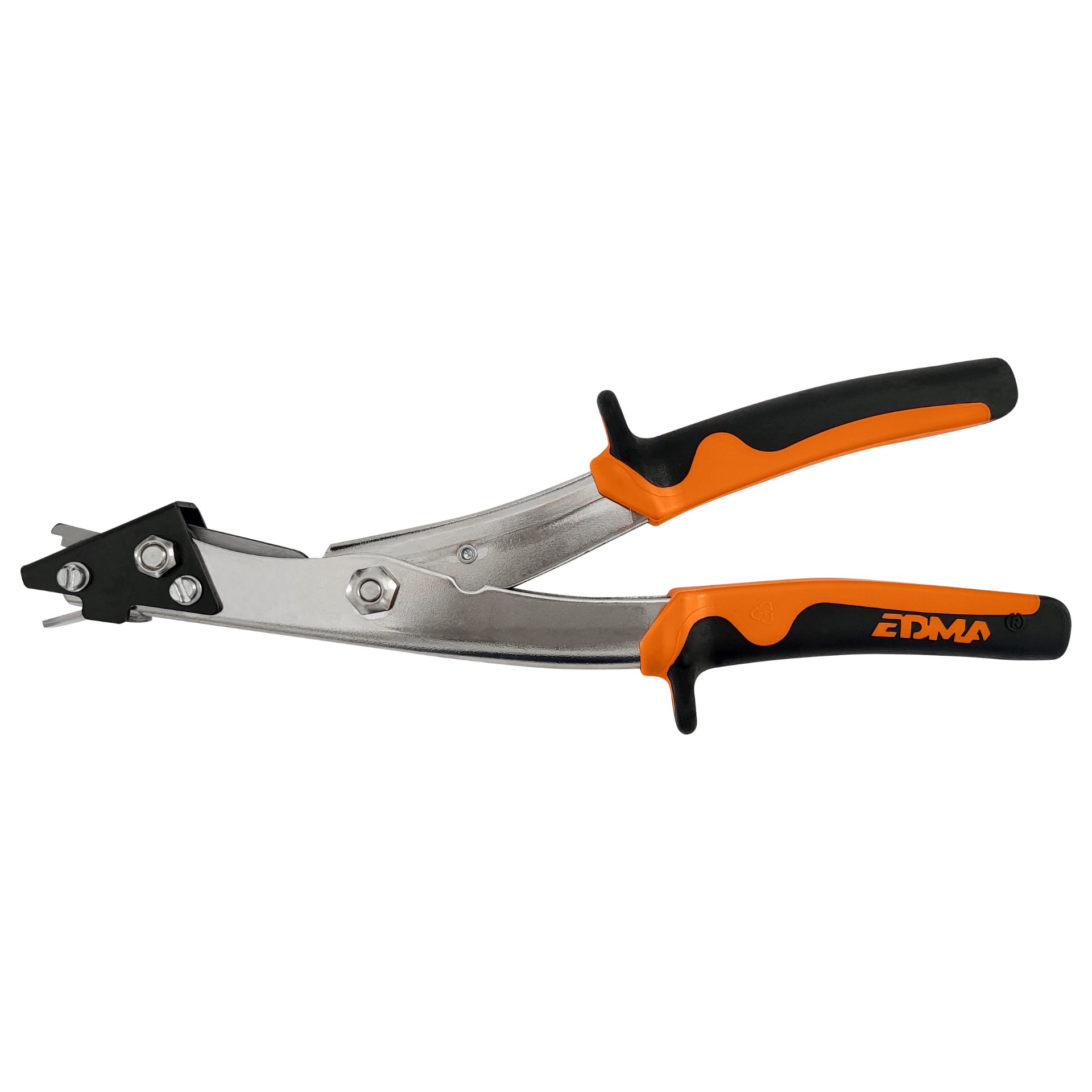 Nagelzange, Klemmwerkzeug, Metallwerkzeug, Orangene Griffe, Zangengefuehrte Zange