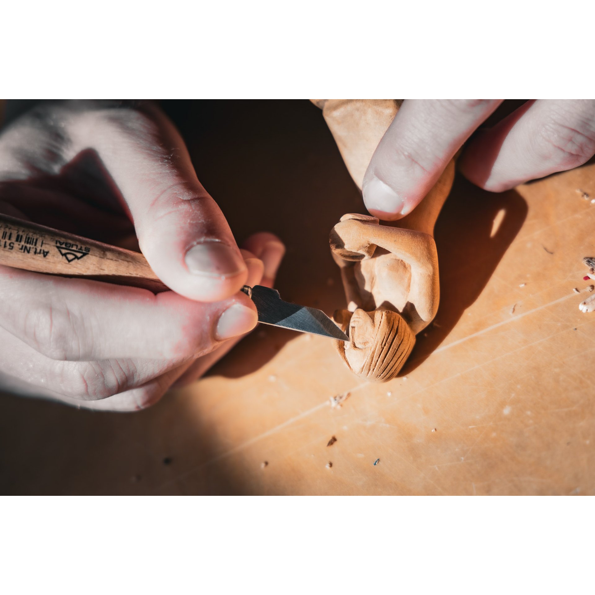 Person, Holzbearbeitung