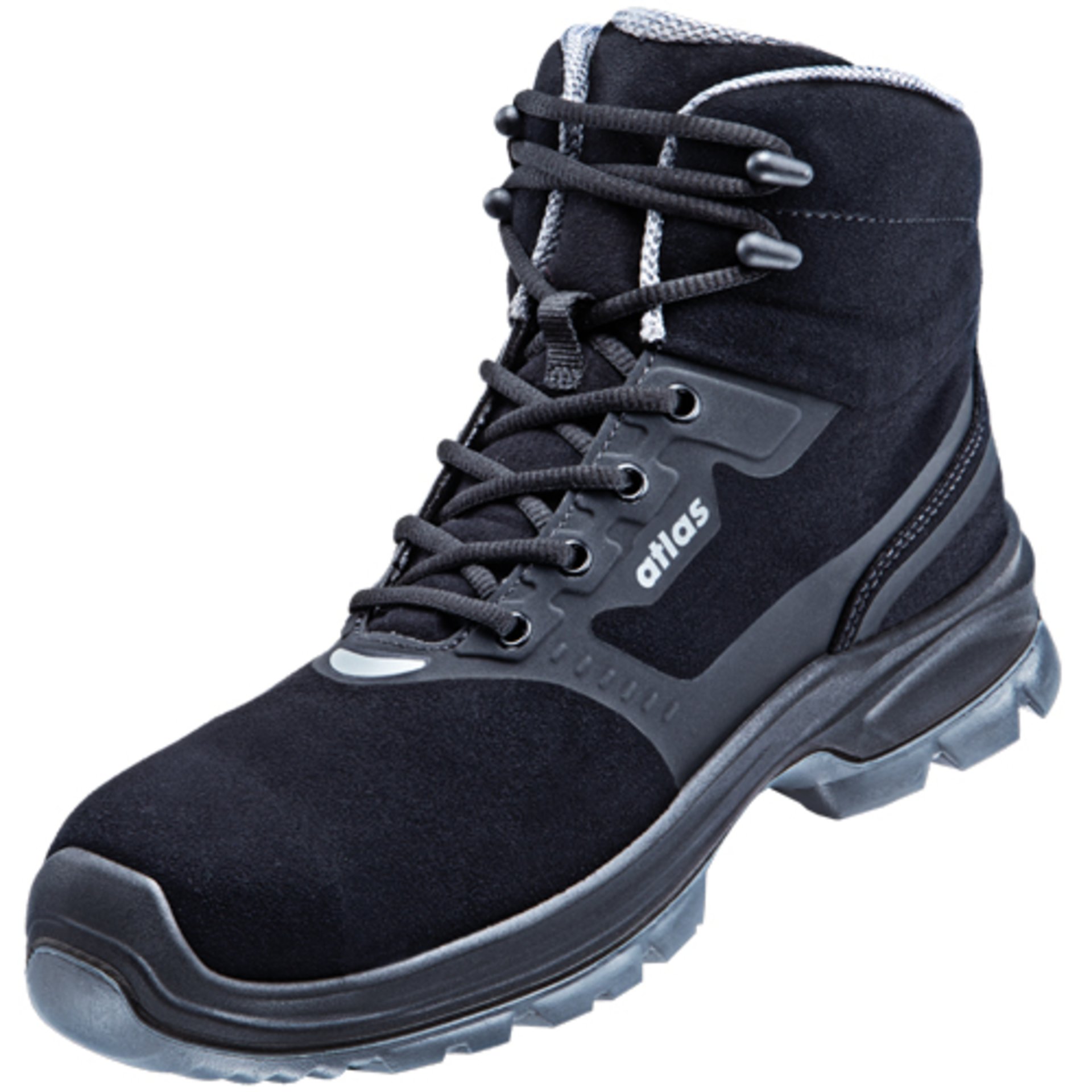 Stiefel, Schuh, Gummierte Sohle, Dunkelgrau, Lackleder-Optik