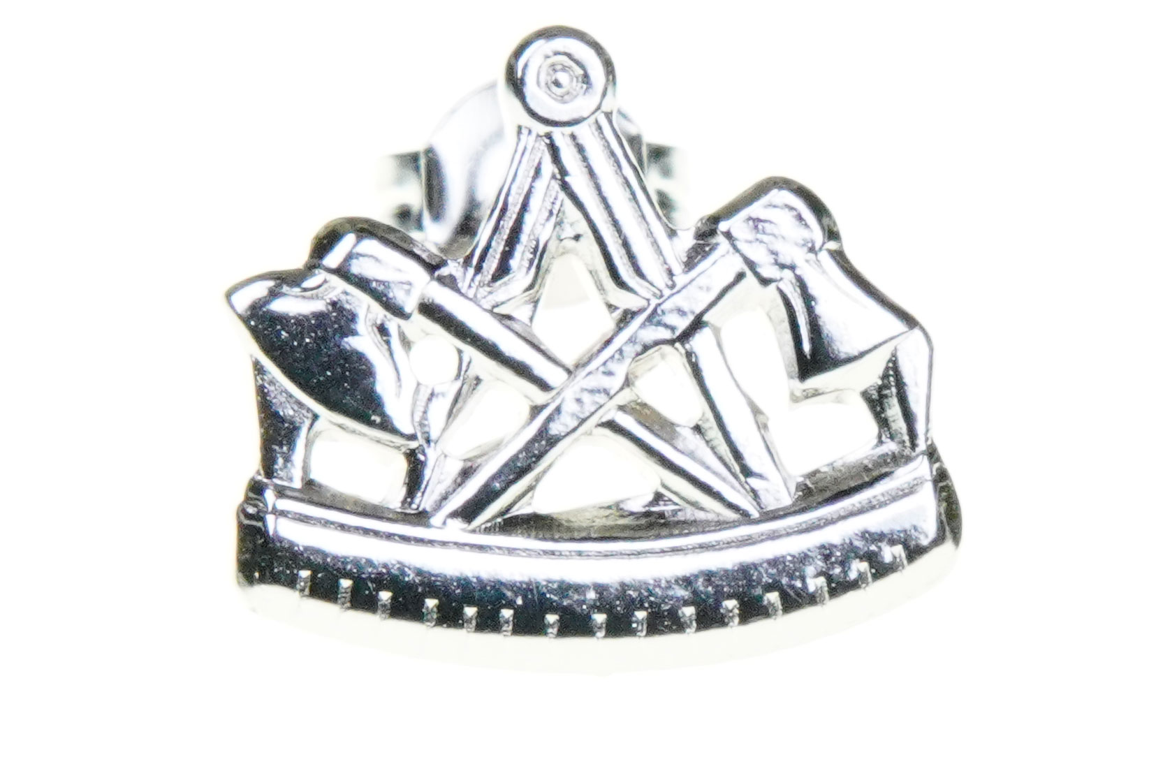 Zimmermann Ohrschmuck, hochwertig rhodiniert in Etui