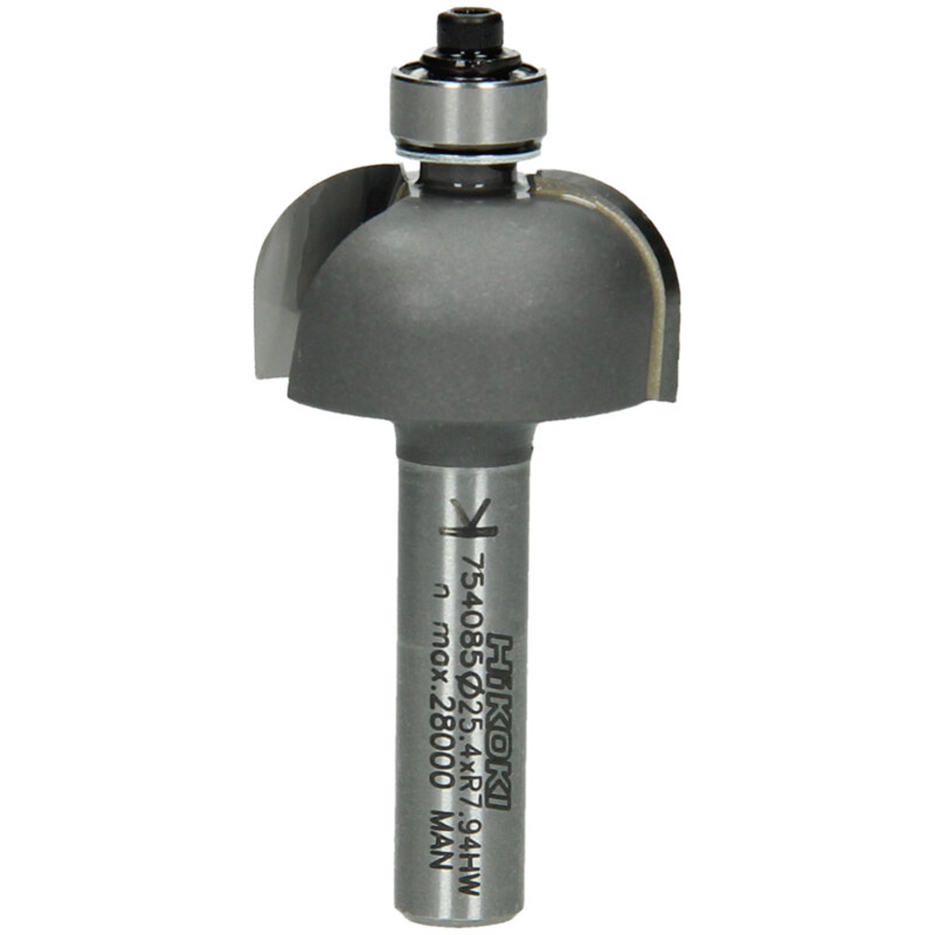 8 mm Hohlkehlfräser mit Kugellager 25.4x55x7.9