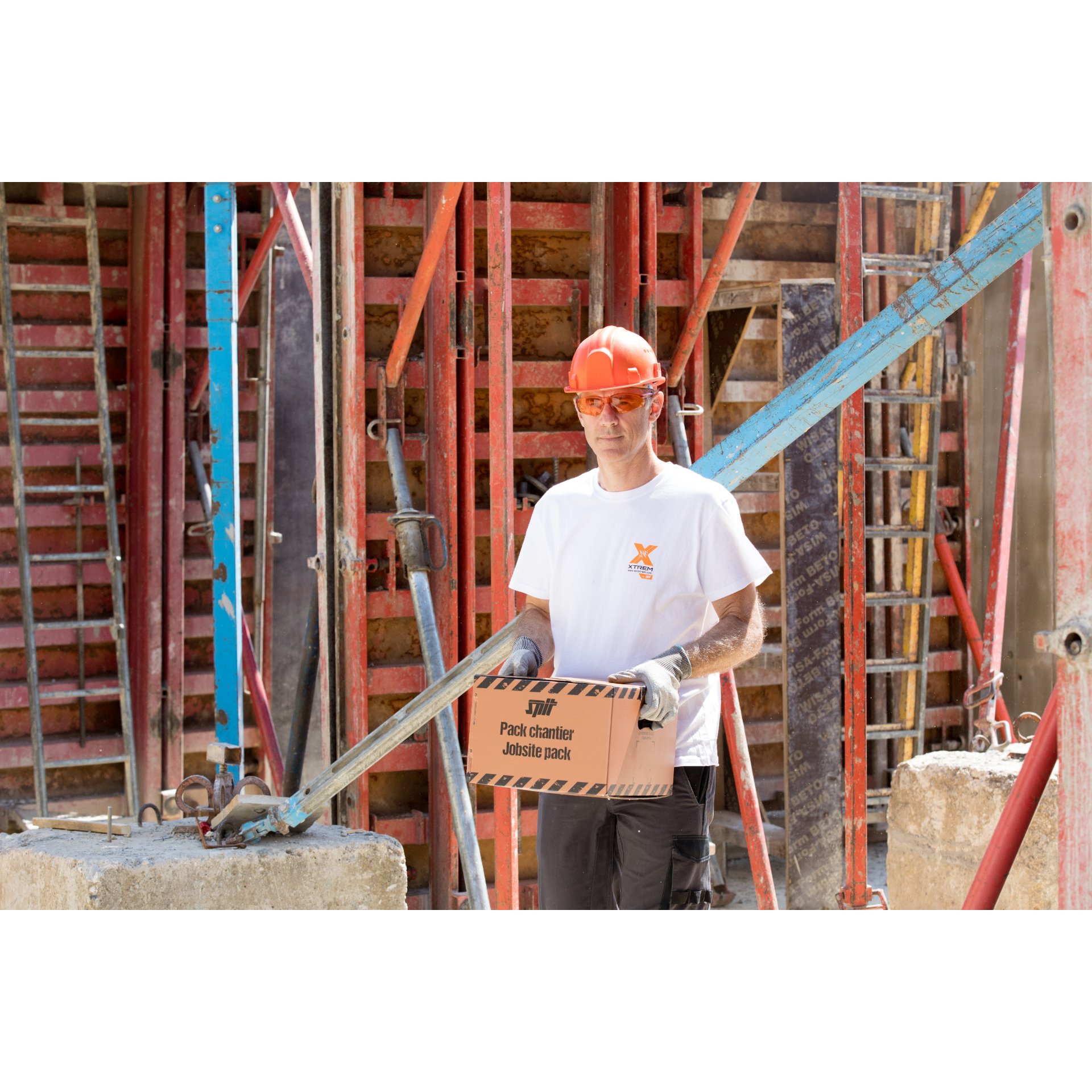 Person, Arbeiter, Schwert, Handschuh, Kiste