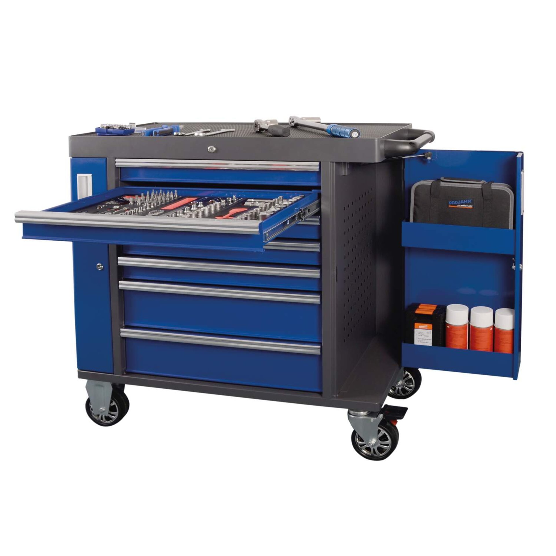 Werkzeugwagen, Werkzeugkasten, Rollwerkzeugwagen, Schubladenschrank, Rollbar