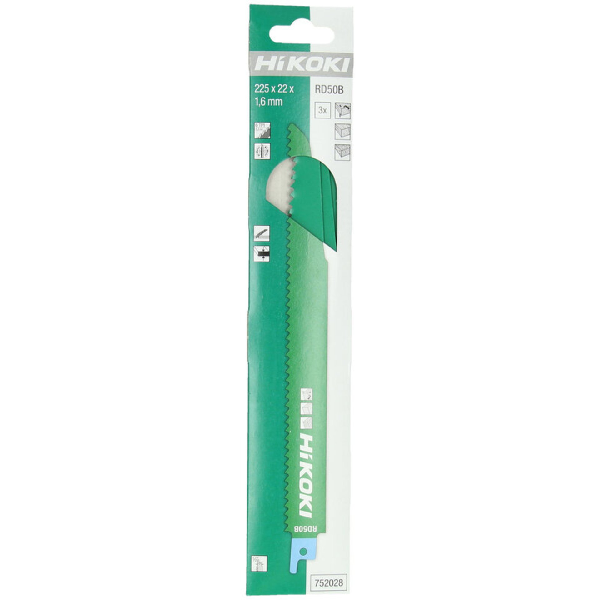 Hikoki 3 Säbelsägeblätter Holz+Metall BIM RD50B/S1110DF Pinsel, Gerät, Werkzeug, Zahnbürste