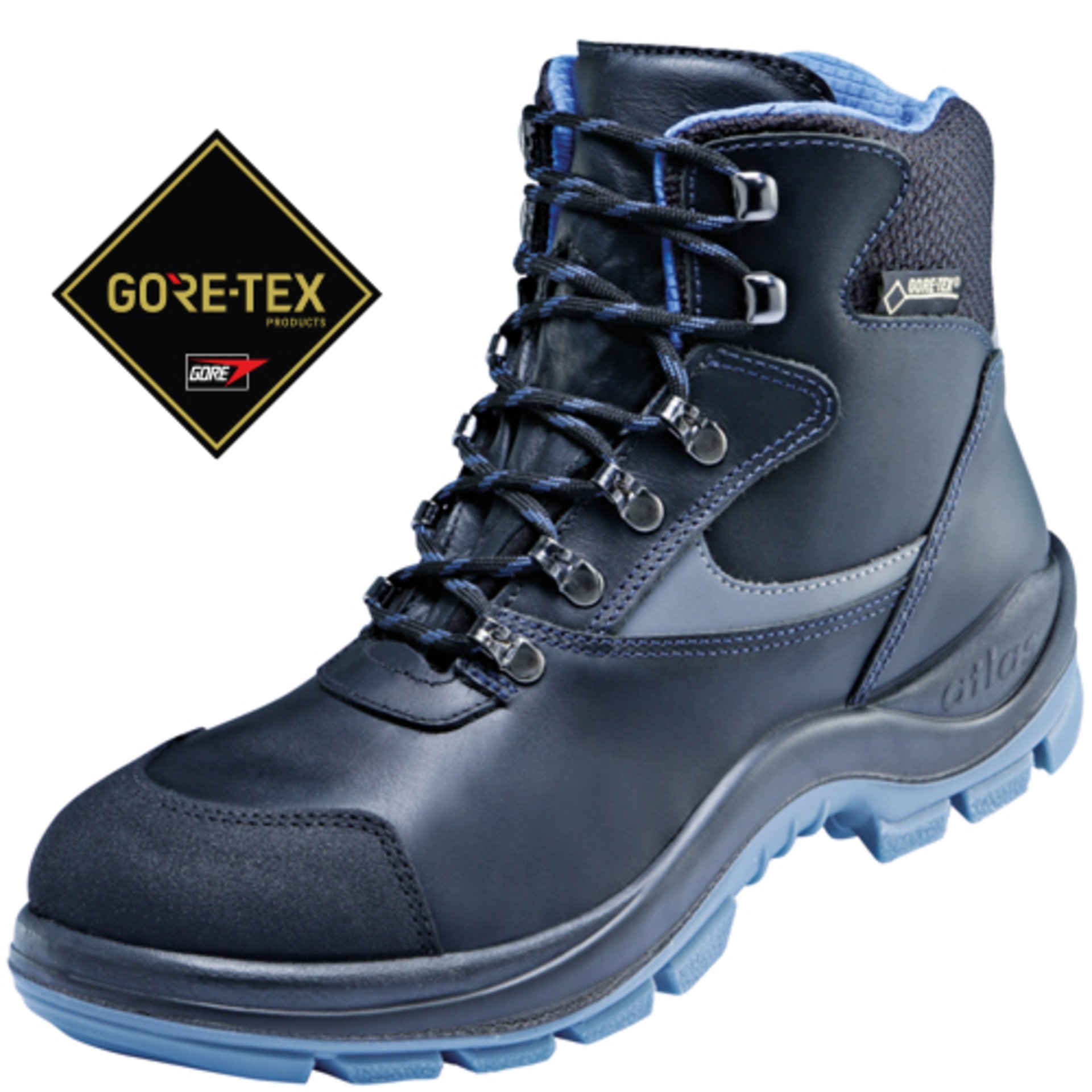 Stiefel, Wanderschuh, GORE-TEX, Lackleder, Schnürung