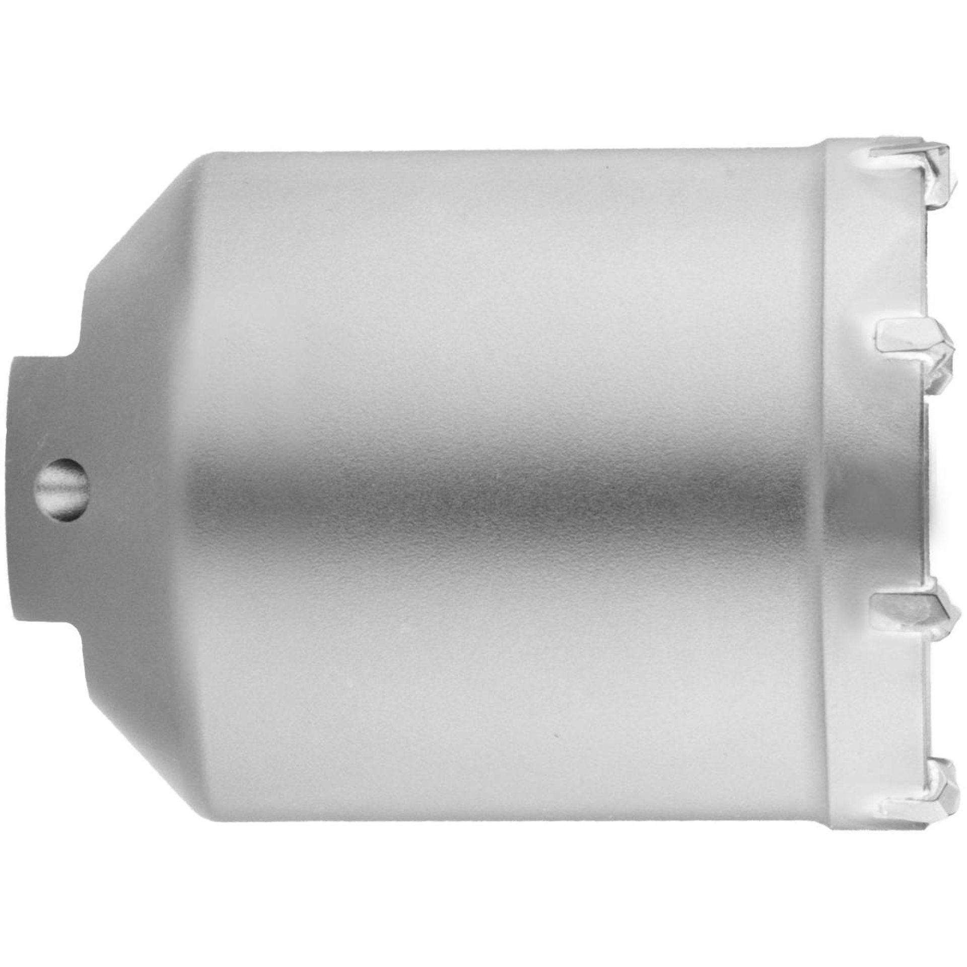 Metalleinheit, zylindrische Metallkomponente, bearbeitetes Teil, Aluminiumbauteil, Montagehalterung