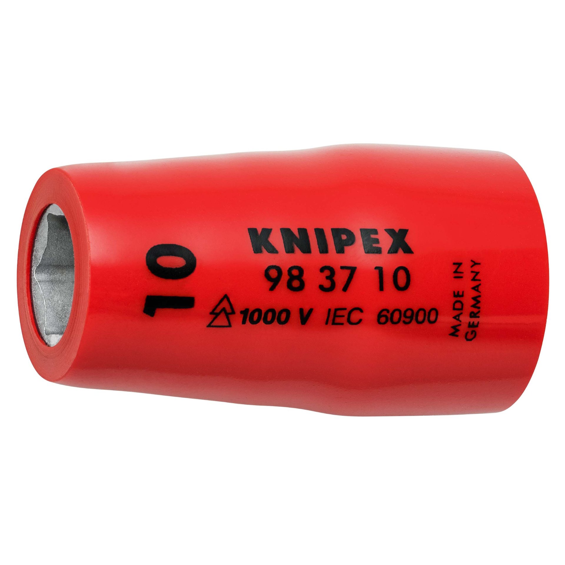 KNIPEX 98 37 10 Steckschlüsseleinsatz für Sechskantschrauben mit Innenvierkant 3/8" 42 mm