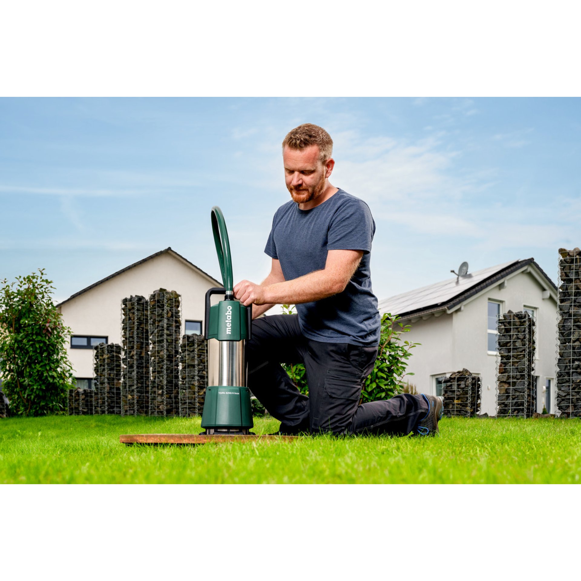 Gras, Rasen, Garten, Mann, Person