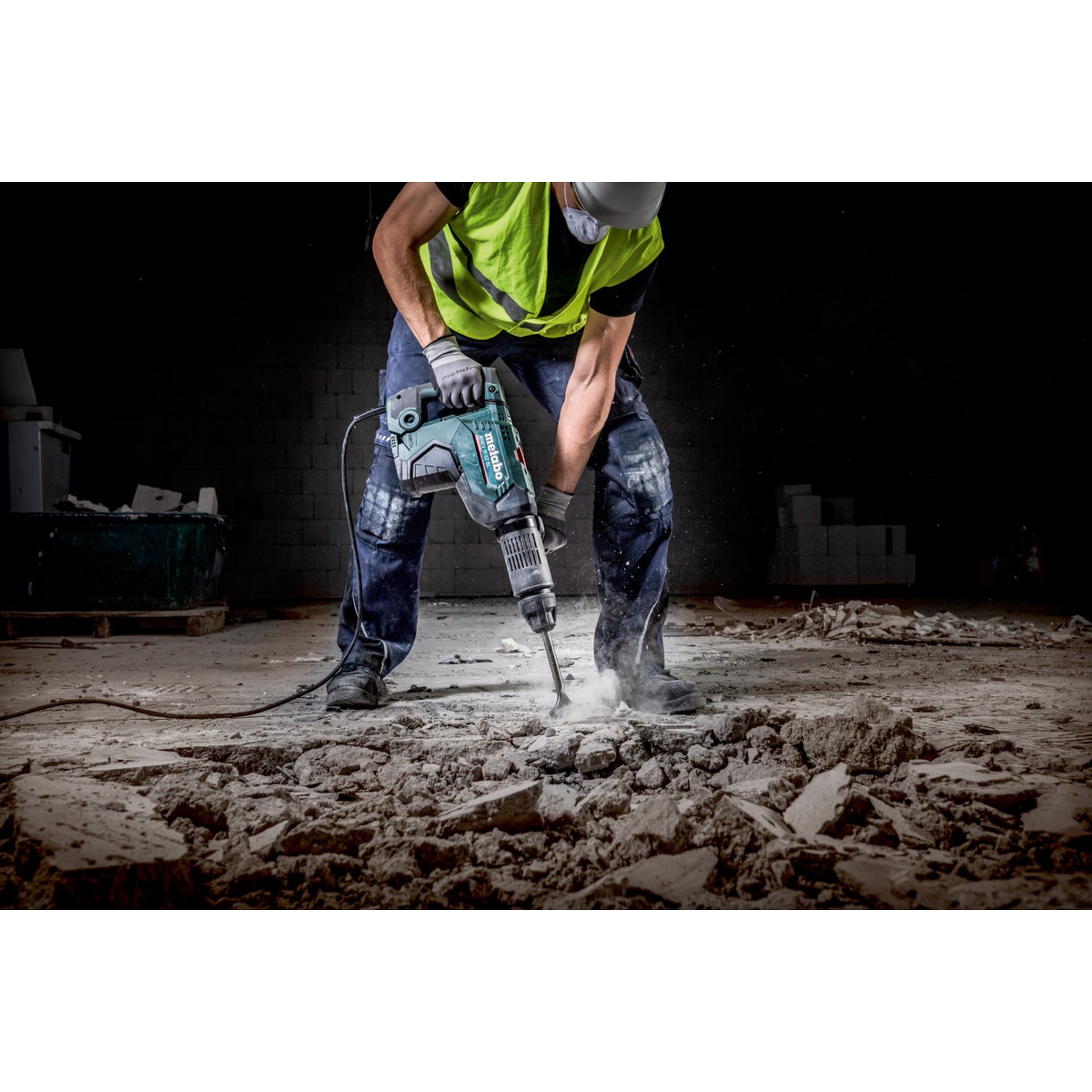 Person, Arbeiter, Elektrische Bohrmaschine, Konstruktion, Handschuh