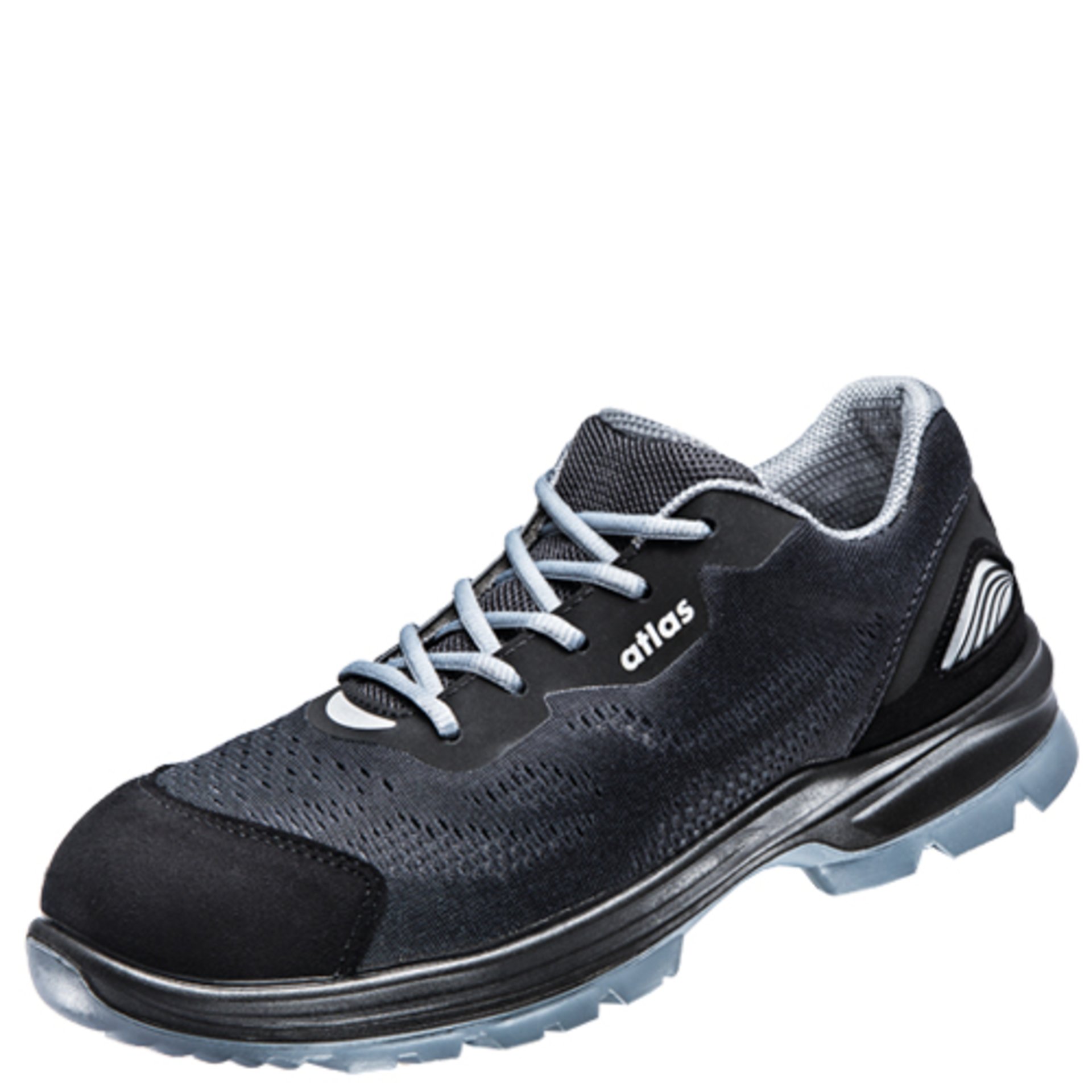Sneaker, Laufschuh, Schwarz, Synthetik, Stoffeinsatz
