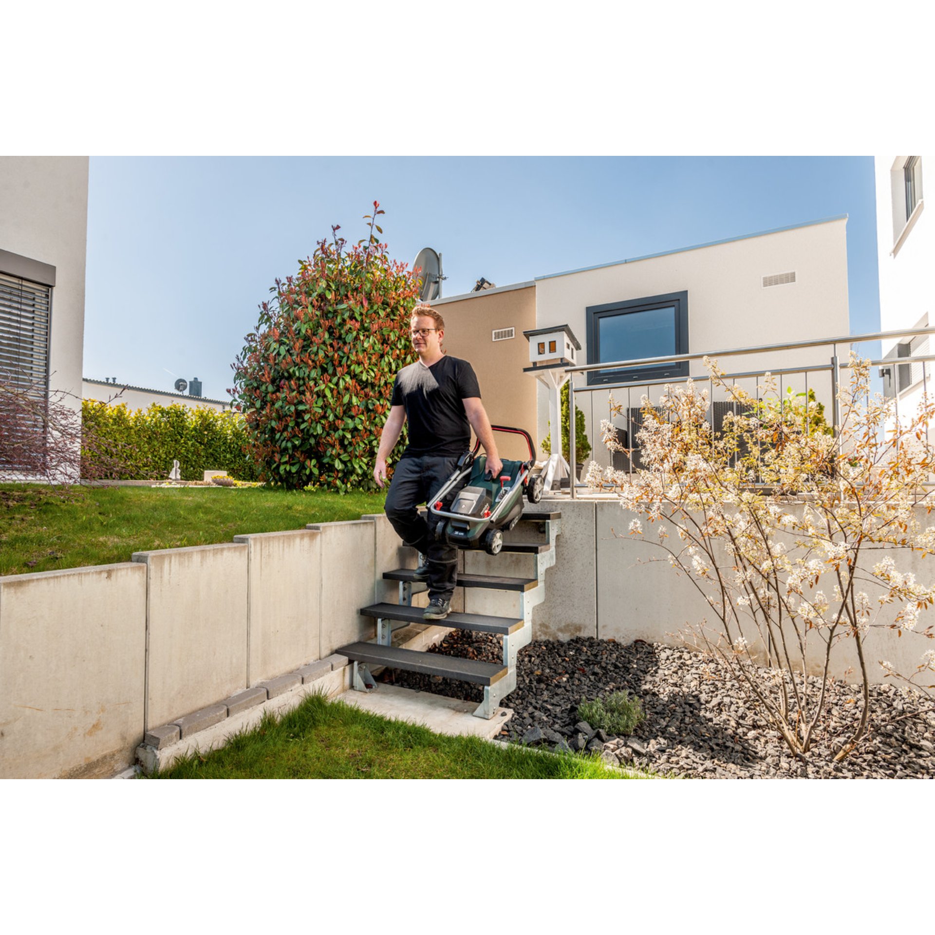 Gras, Rasen, Nachbarschaft, Person, Schuh