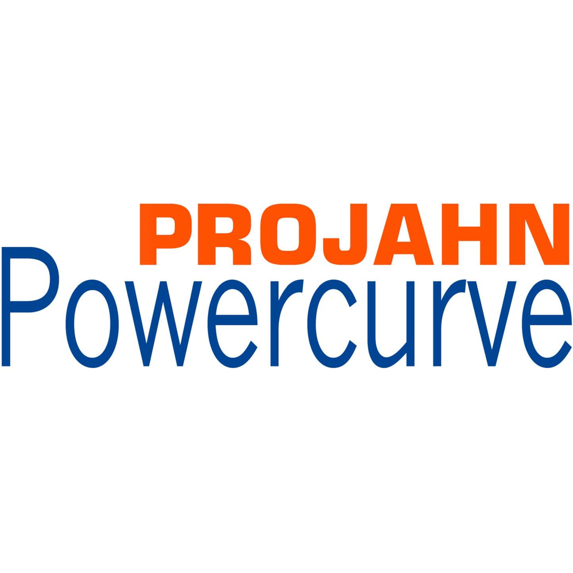 Logo, ProJahn, Powercurve, Text, Blau-Orange