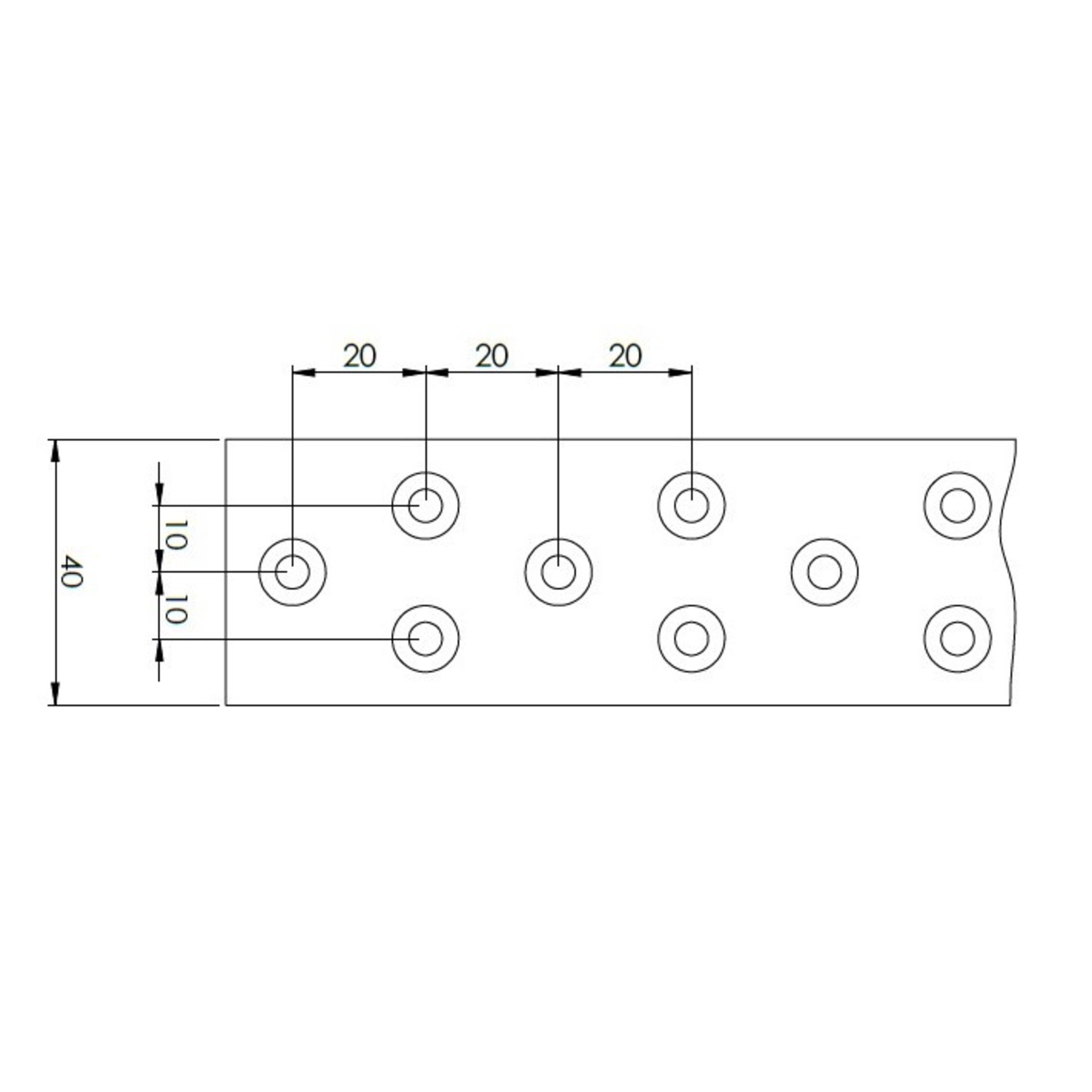 mechanisches Teil, Schaltkreis板?, Vorlage mit Löchern, Platte mit Löchern, technische Zeichnung