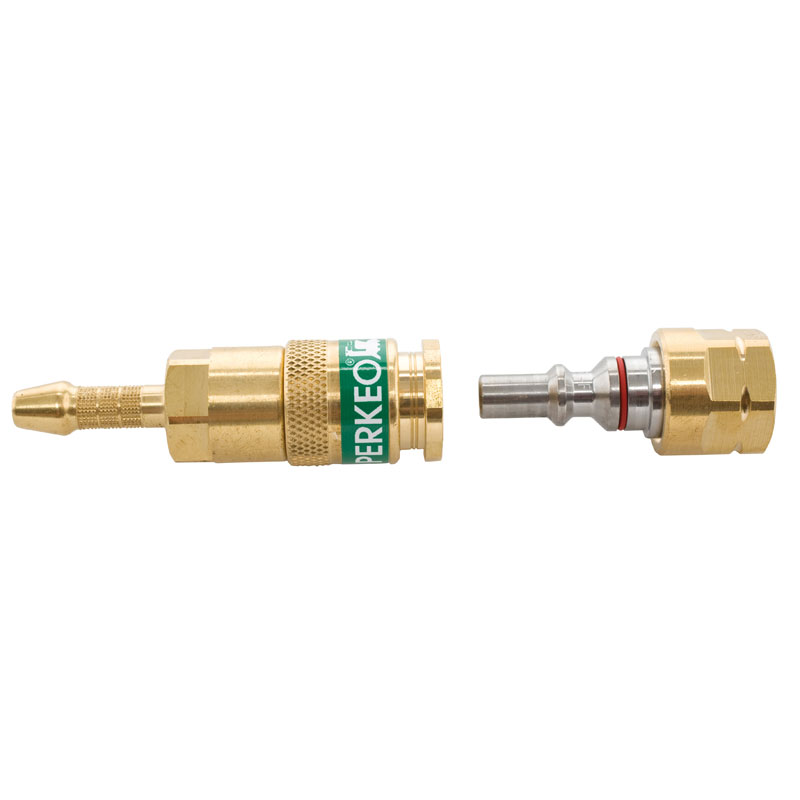 Perkeo Schlauchkupplung f. Gas Anschl. an Griffst. G3/8 LH x Tülle 6 mm 