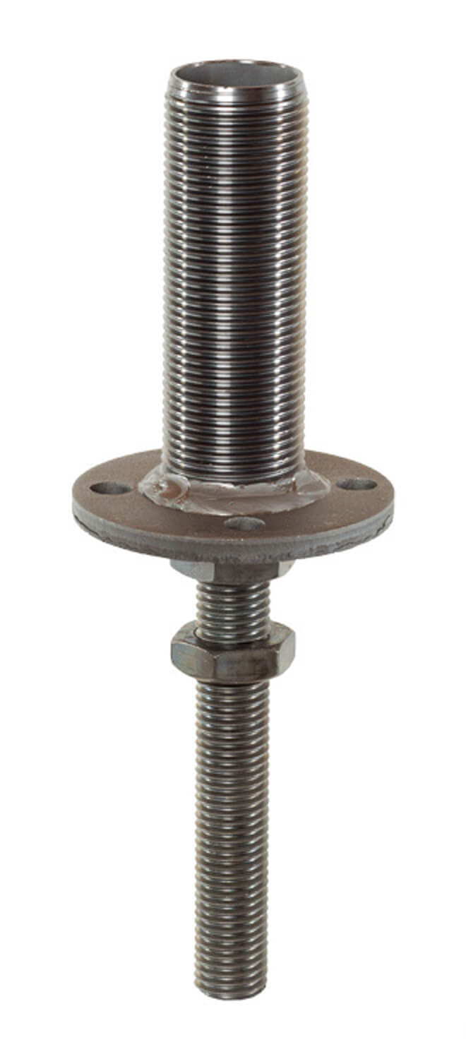 Pitzl Pfostenträger mit Rohrgewinde - zum Einbetonieren, Gewinde M 30 unten (mm) 330