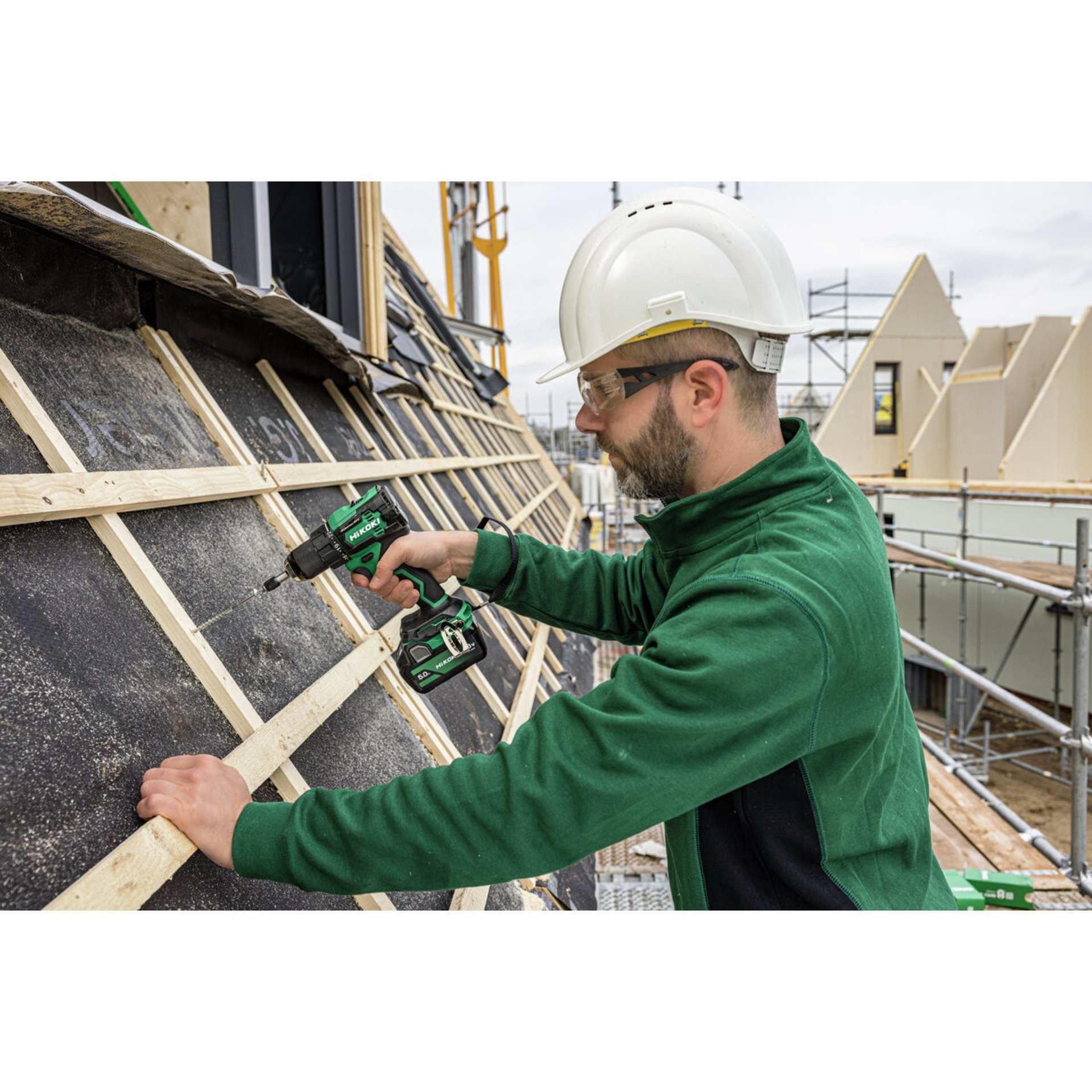 Person, Arbeiter, Elektrische Bohrmaschine, Helm, Mann