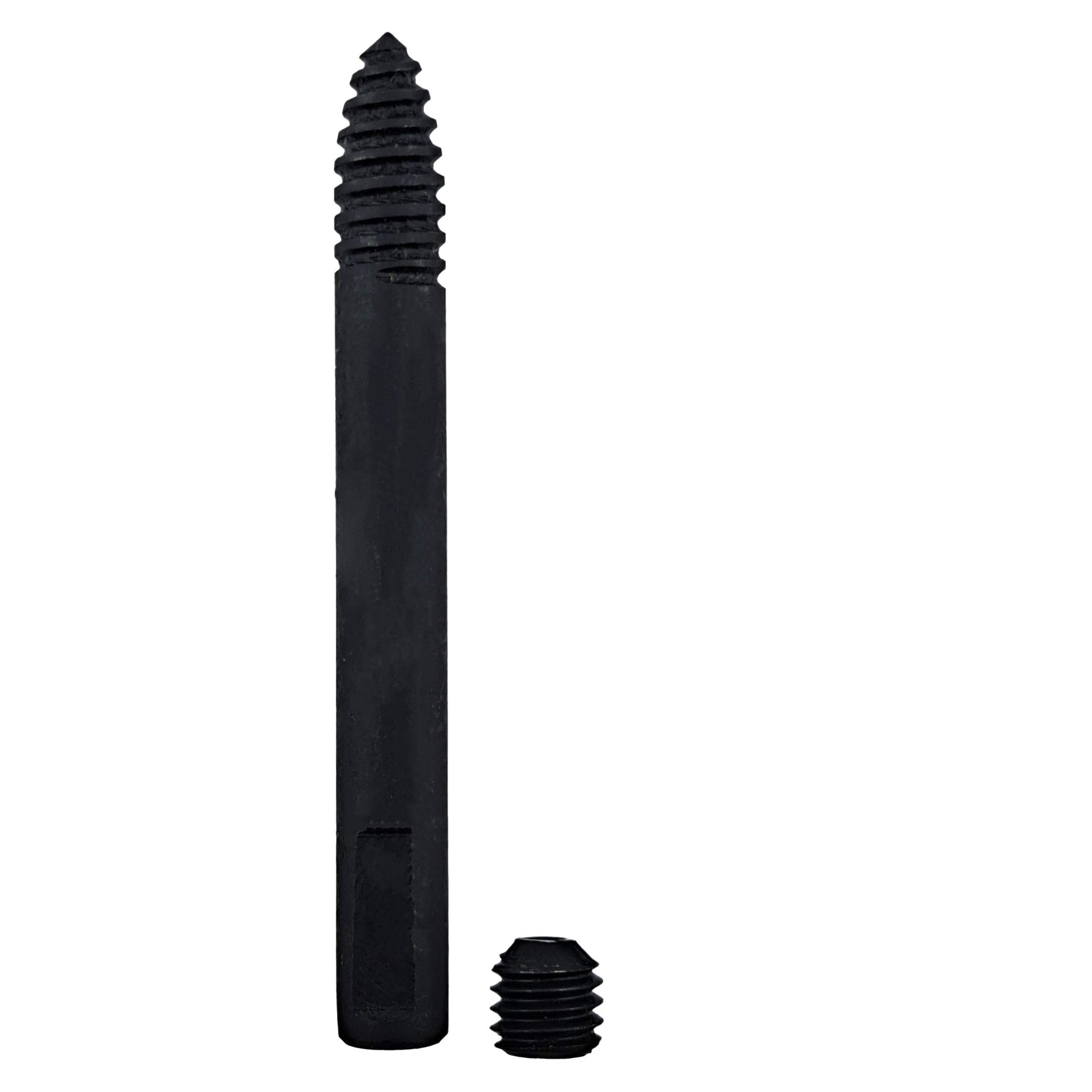 schraube, bolzen, gewinde, gummipfosten, schwarz