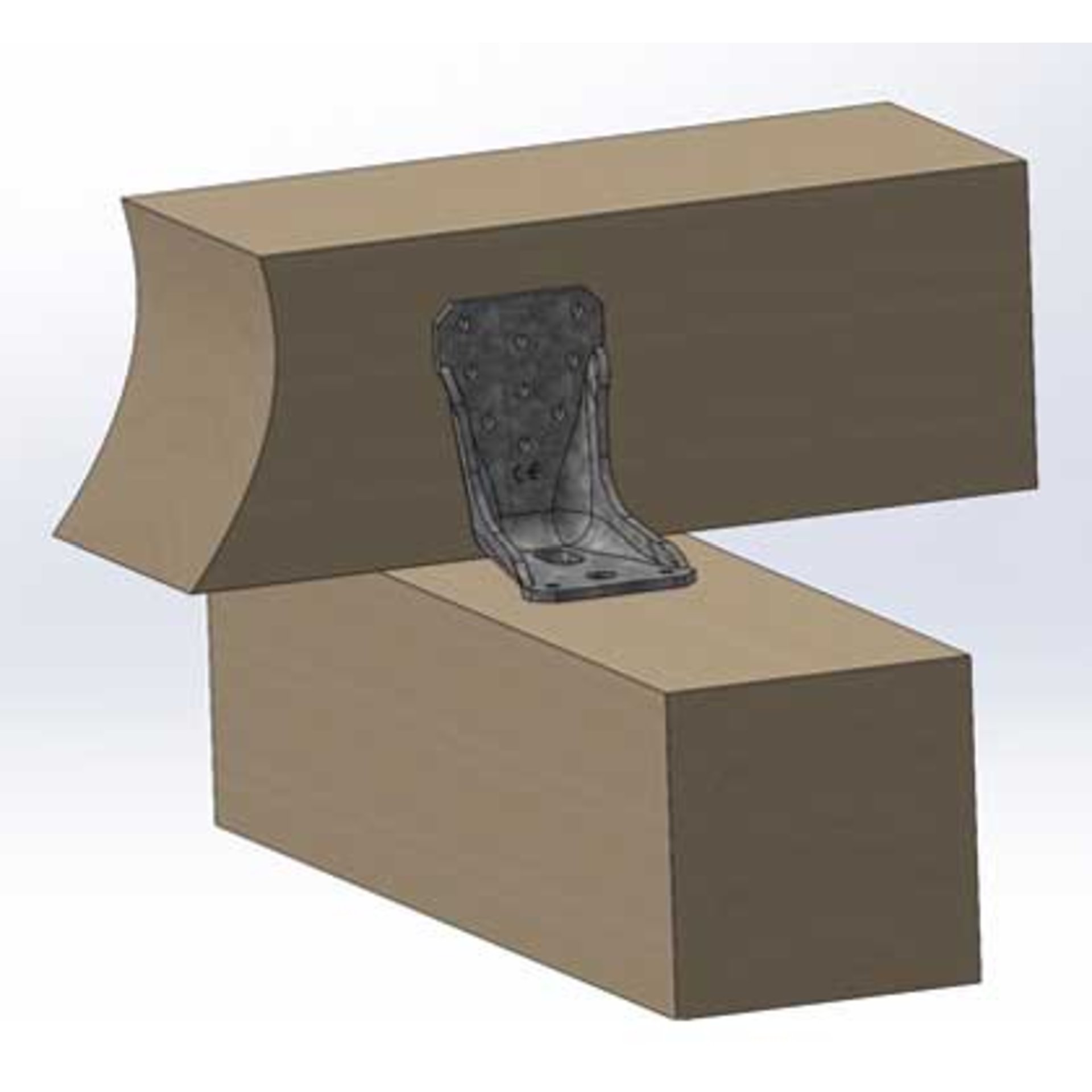 Cargo-Box, Verpackungsbox, Metallhalterung, Lieferung-Fixierung, Kartonbox