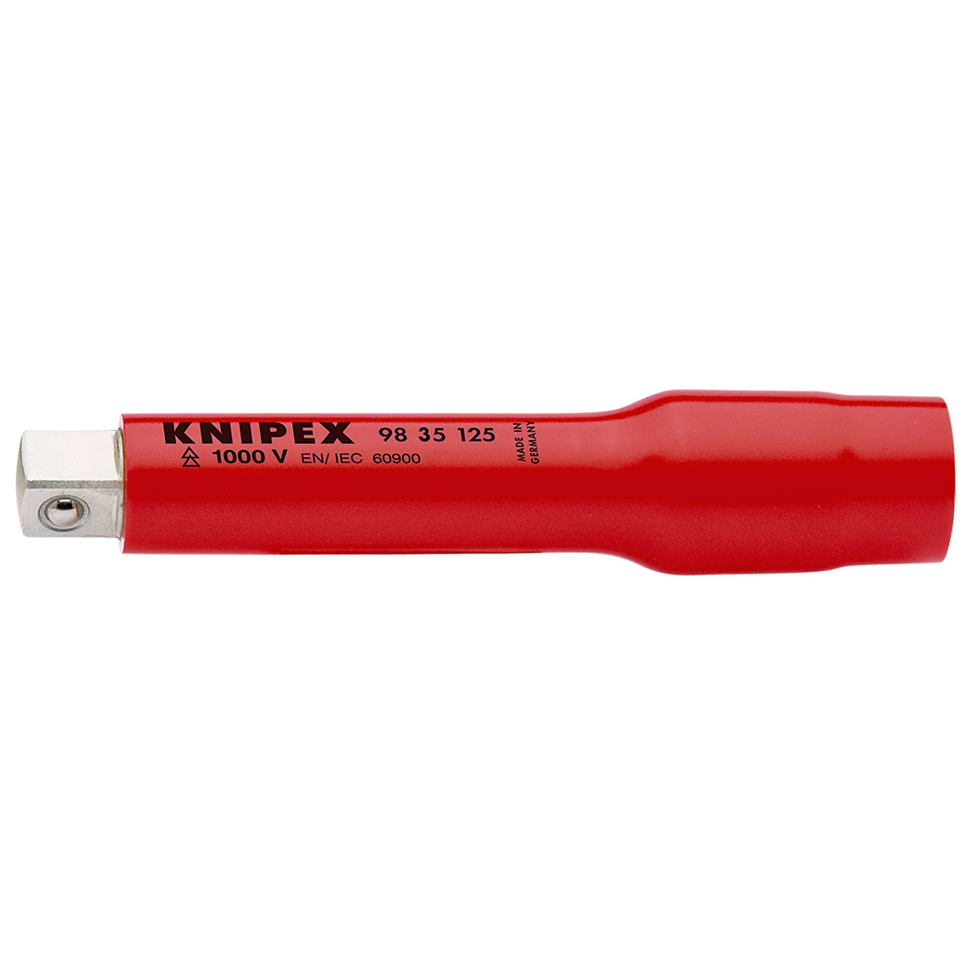 KNIPEX 98 35 125 Verlängerung mit Innen- / Außenvierkant 3/8" 125 mm