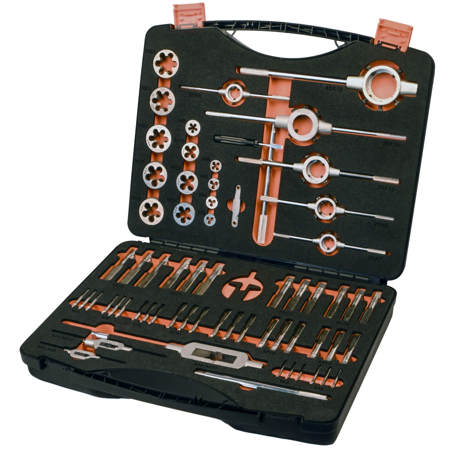 Werkzeugkoffer, Zugangsset, Drehmeißel, Nieten, Bohrer