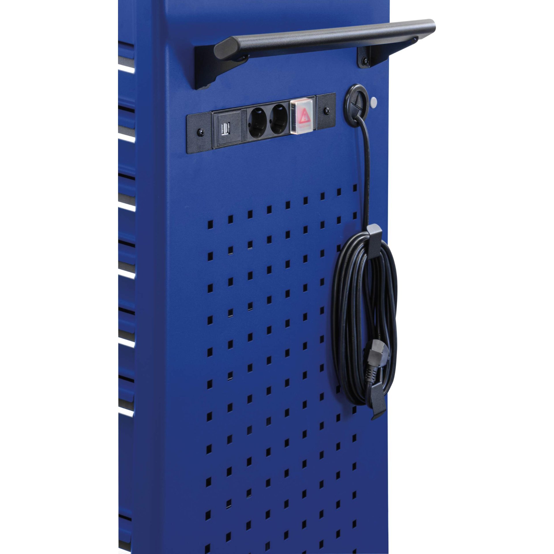 Stromanschluss, Stecker, Kabel, Werkstattmöbel, Lüsterklemme