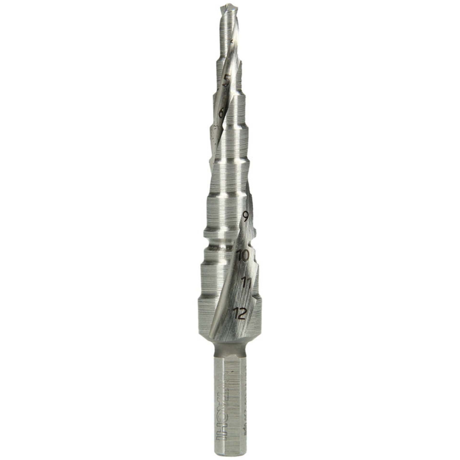 Stufenbohrer HSS, Spiralnut