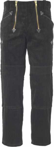 JOB-Zunfthose aus Trenkercord schwarz mit Kniepolstertaschen